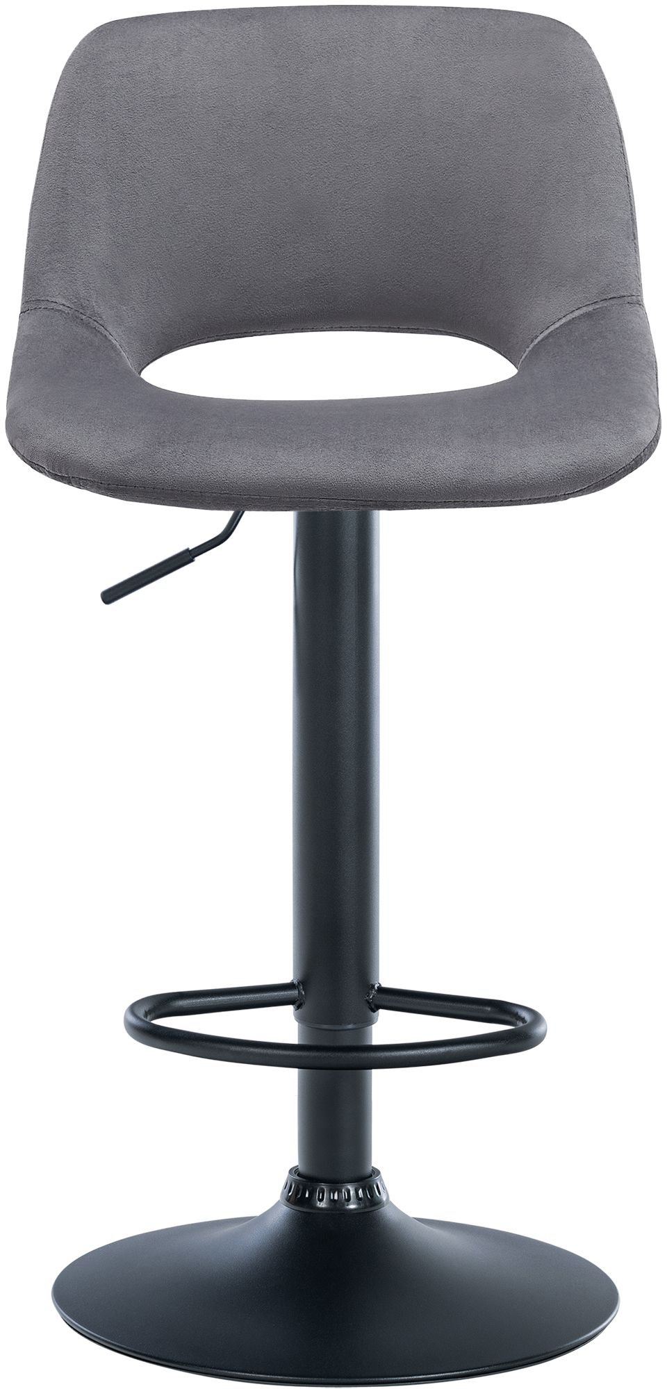 Barhocker Camden Samt schwarz