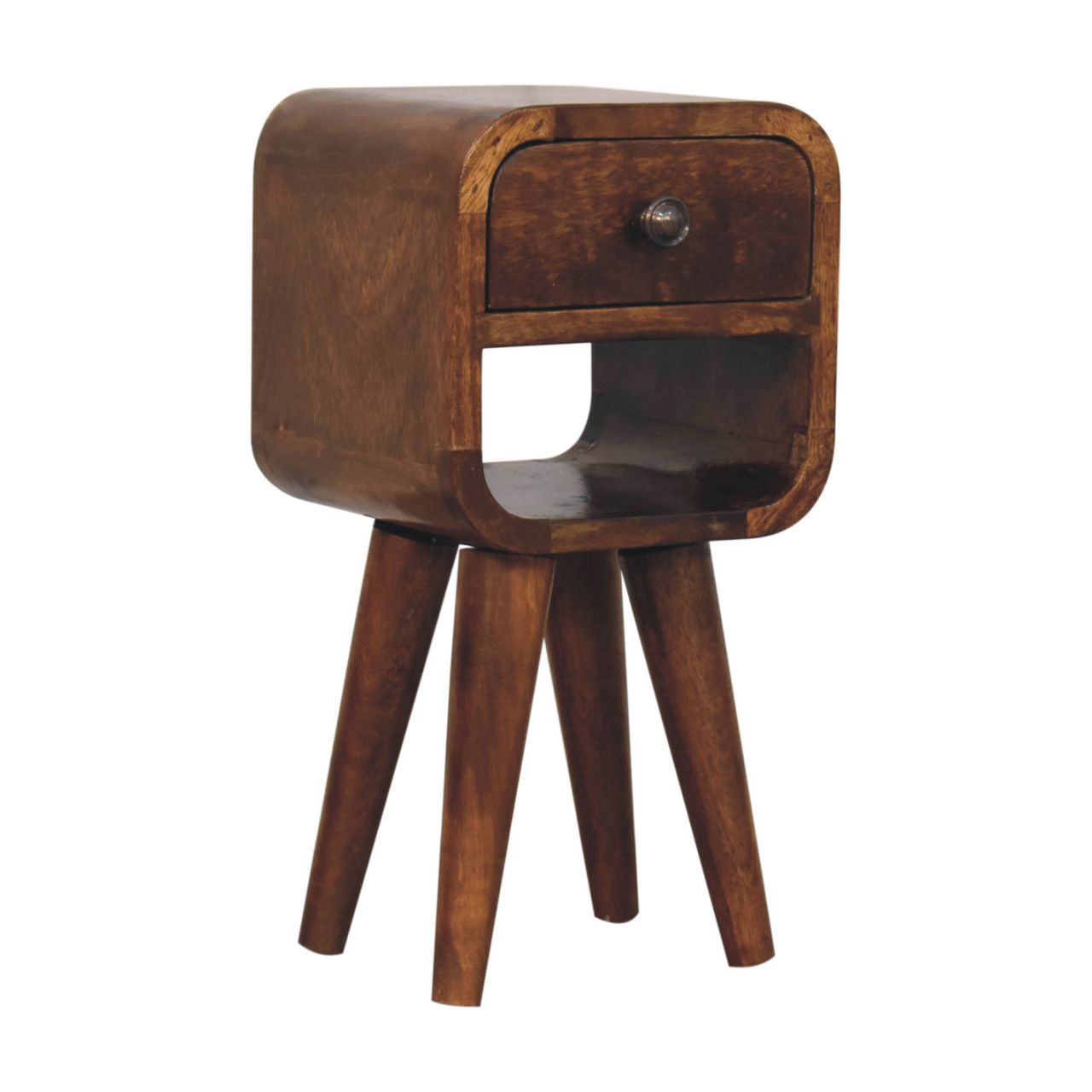 Extra Mini Chestnut Curve – unteres Nachttischchen