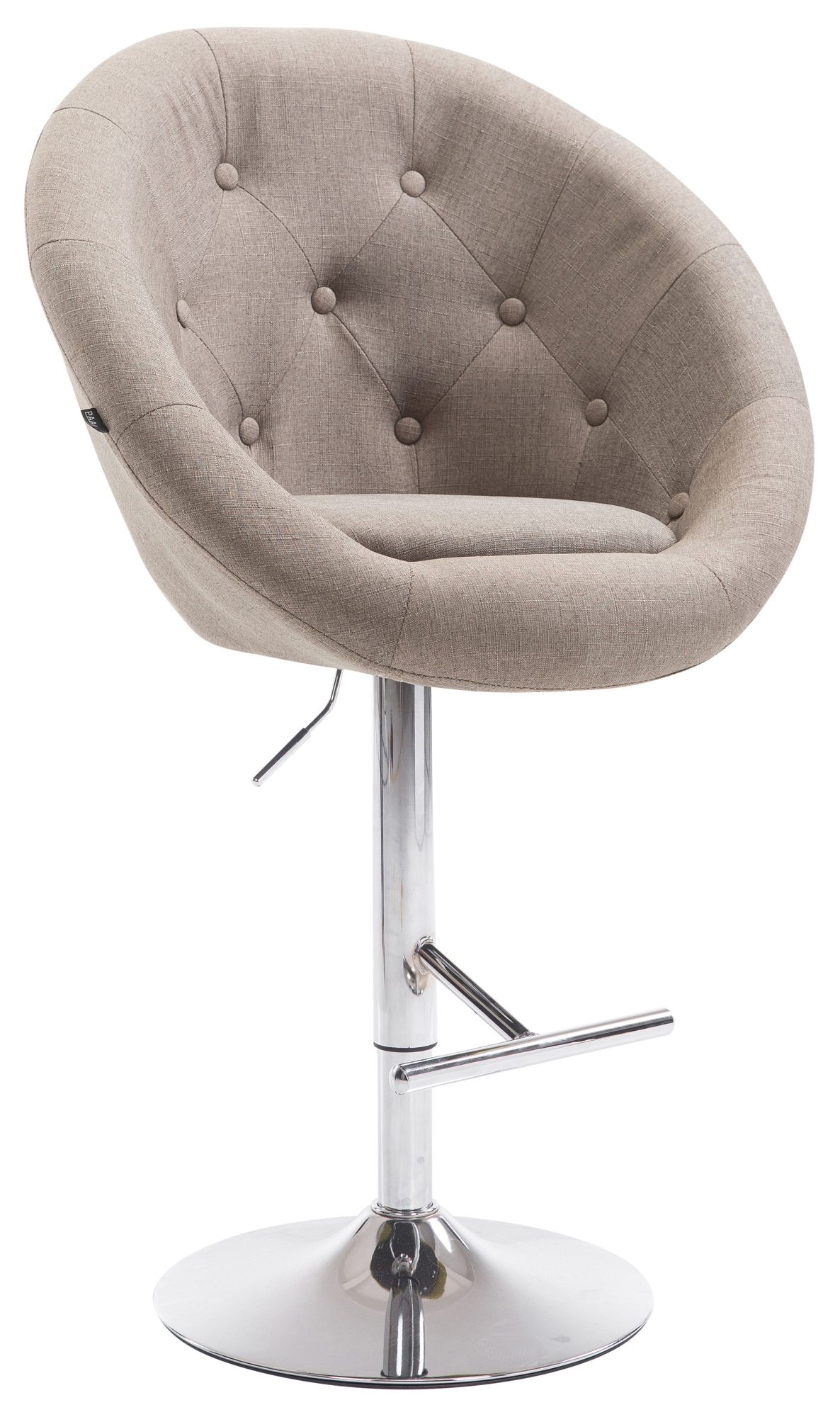 Barhocker London V2 Stoff chrom