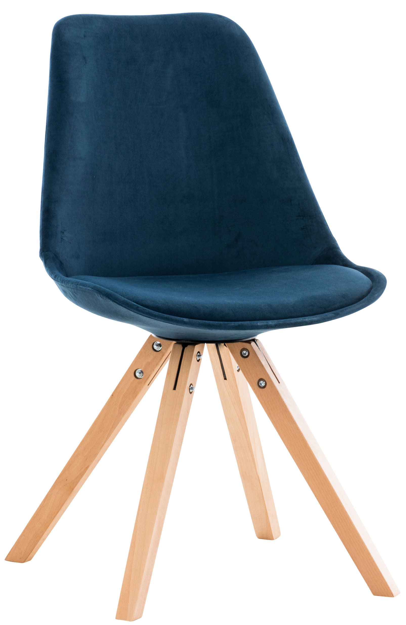 Stuhl Pegleg Samt Square natura