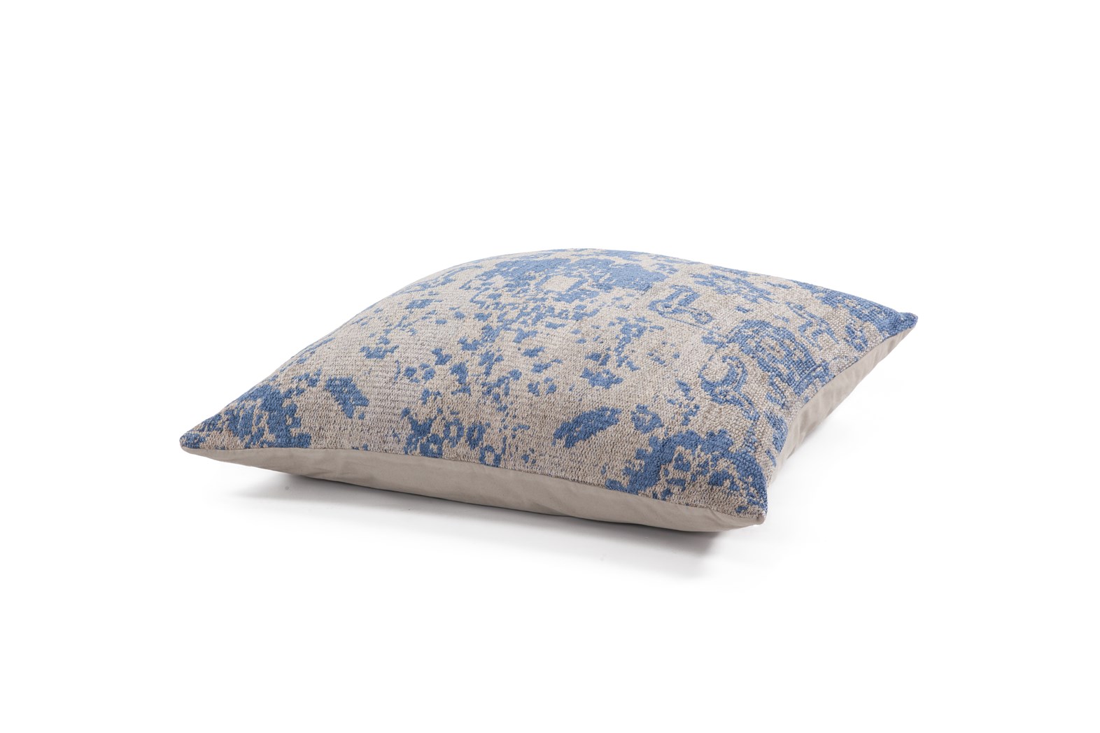 Pouf Paramount Pouf & Cushion Set 410 Taupe / Blau 80cm x 80cm