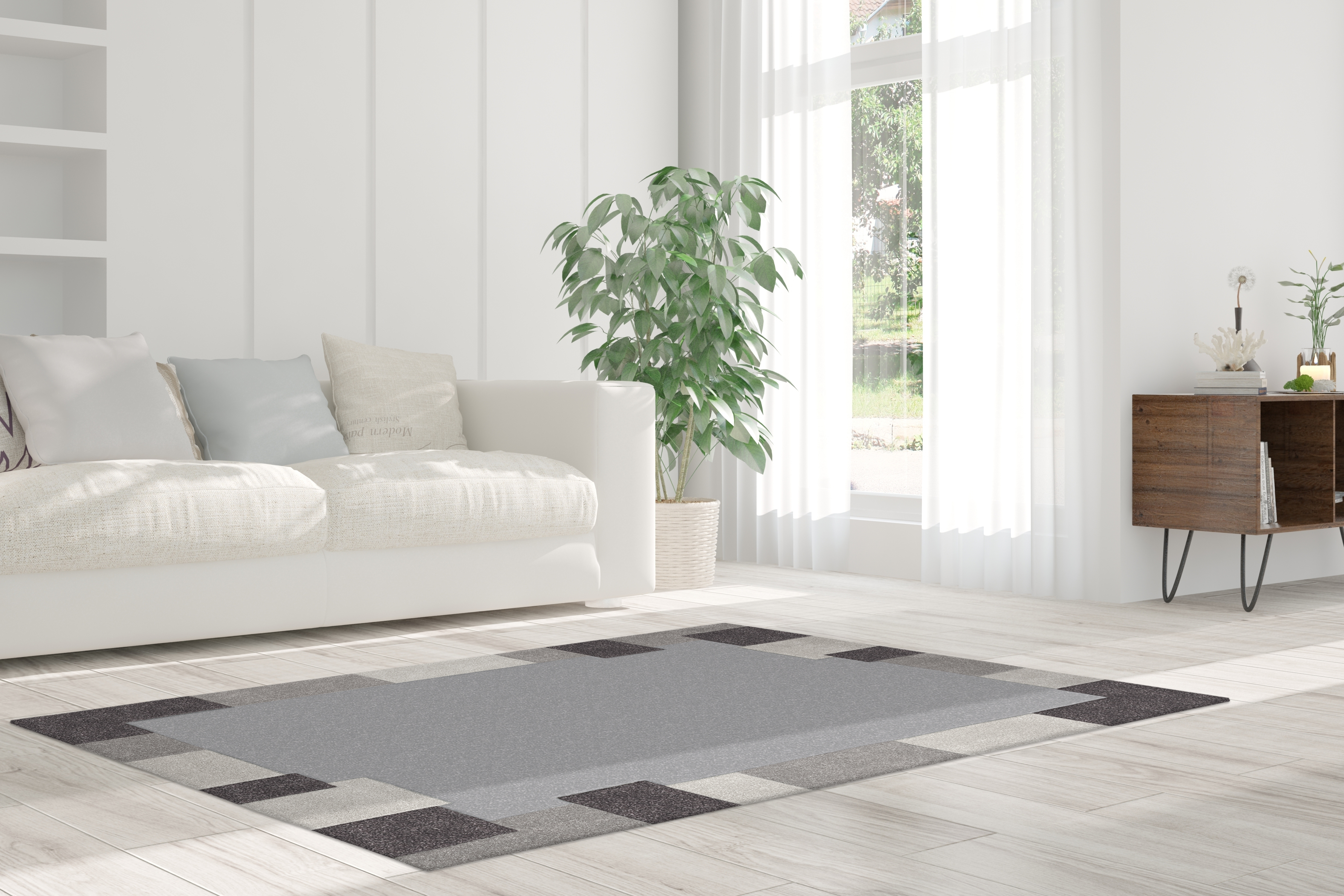 Teppich Spirit Frisee 3087 Taupe / Grau 70cm x 140cm