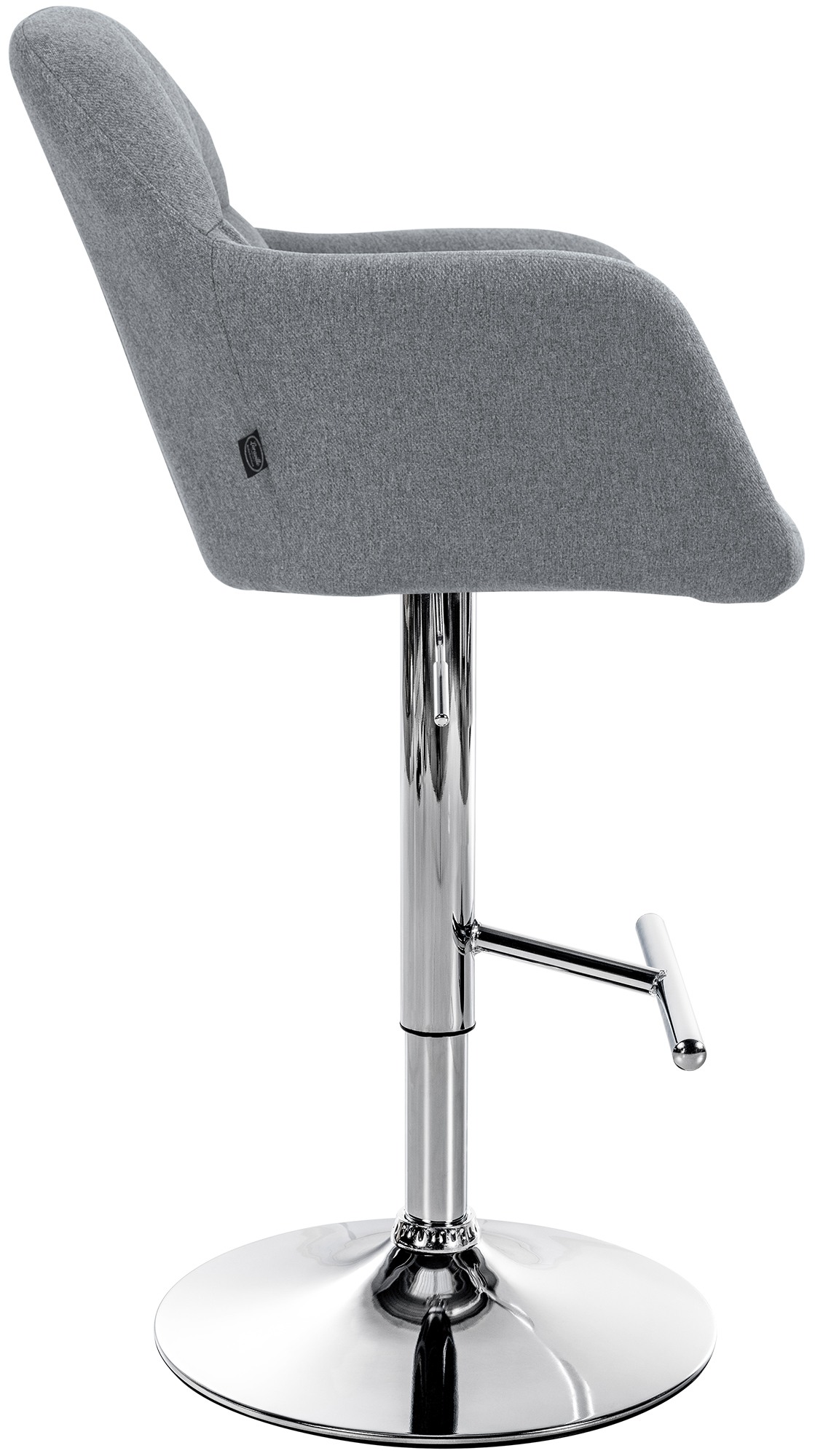 Barhocker Natoma Stoff chrom