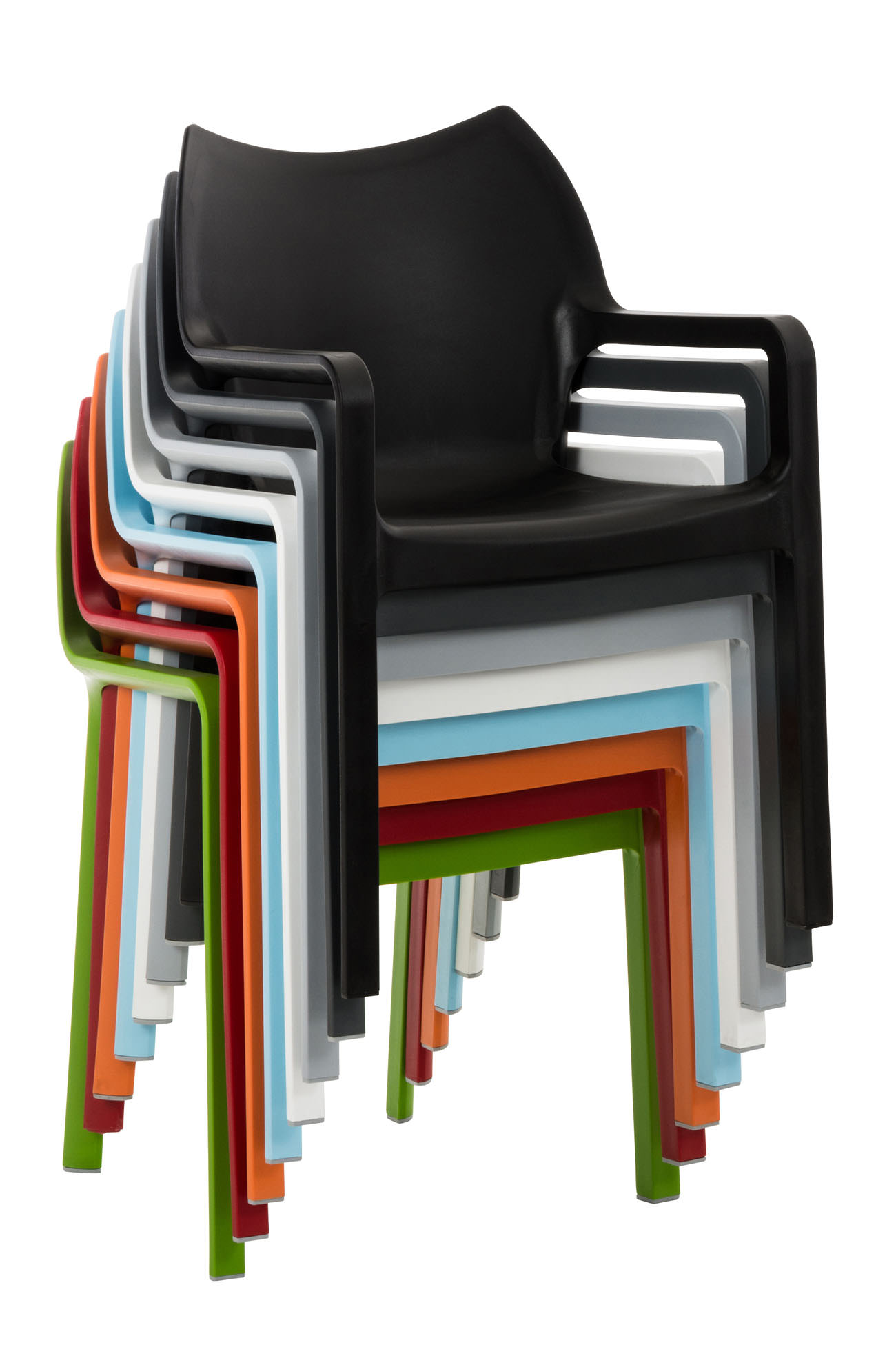 2er SET Stapelstuhl DIVA