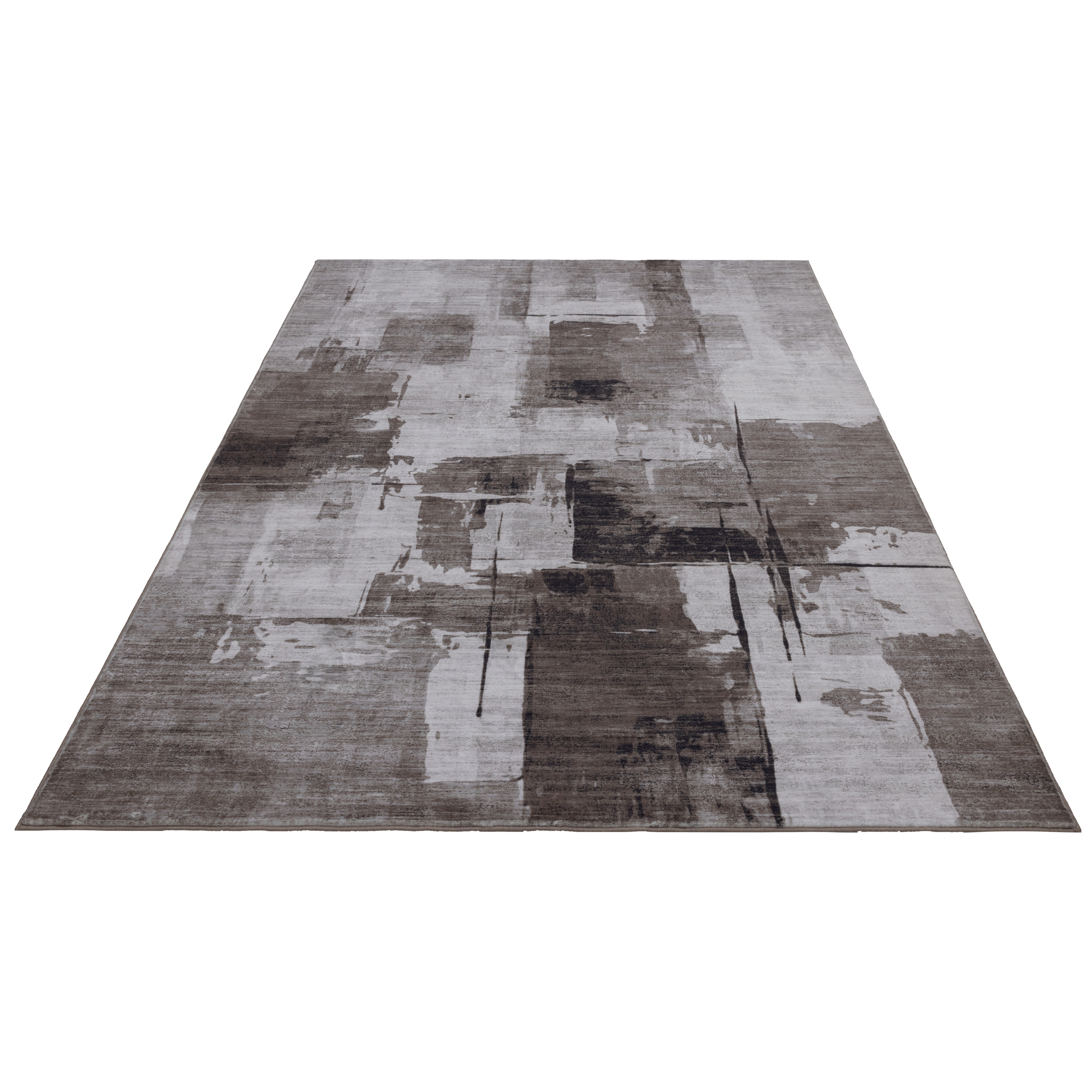 Modernes Design-Teppich Taupe