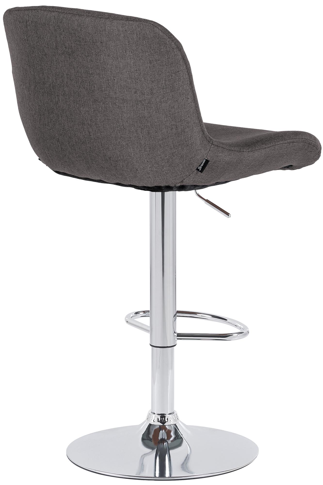 2er Set Barhocker Solon Chrom Stoff