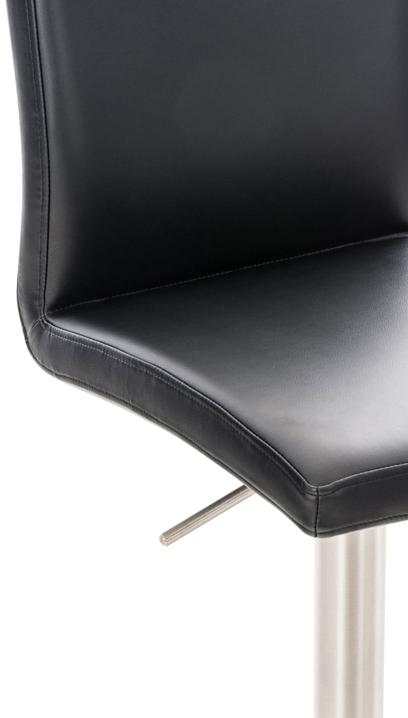 2er Set Barhocker Cadiz Kunstleder edelstahl