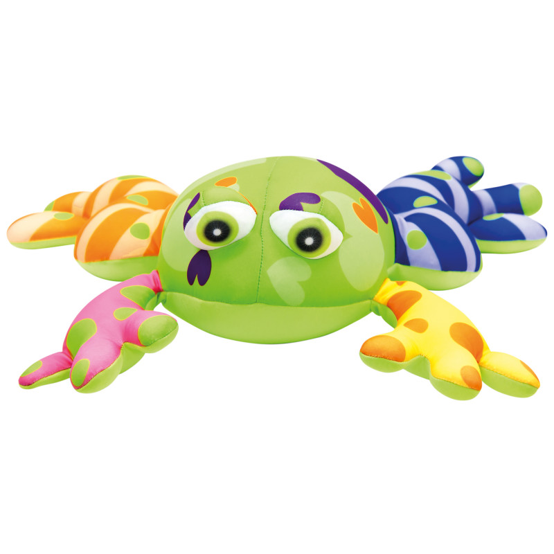 Bino & Mertens Plüschfiguren Bino & Mertens - Frosch bunt - 32x34 cm