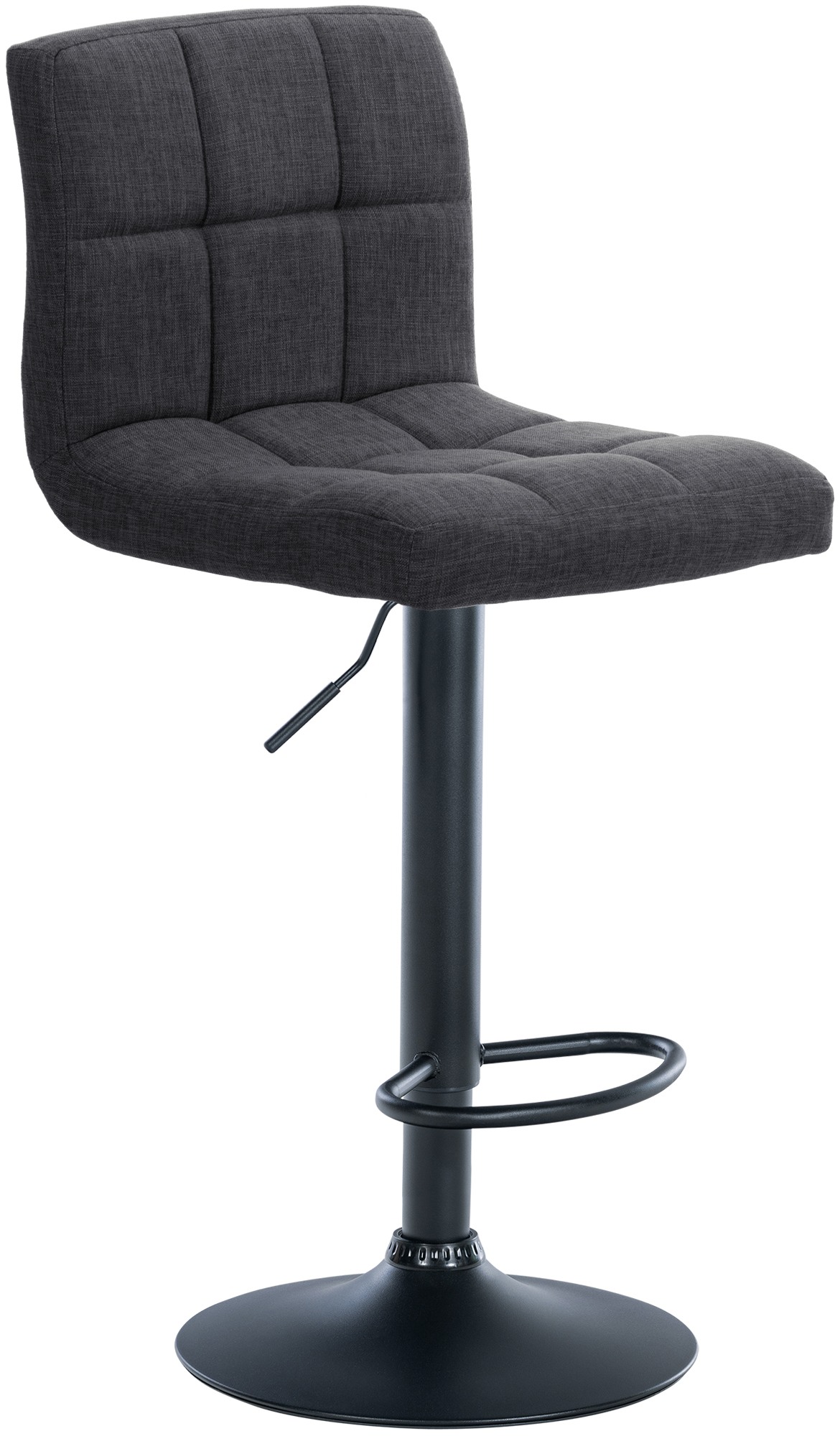 2er Set Barhocker Calma Stoff schwarz
