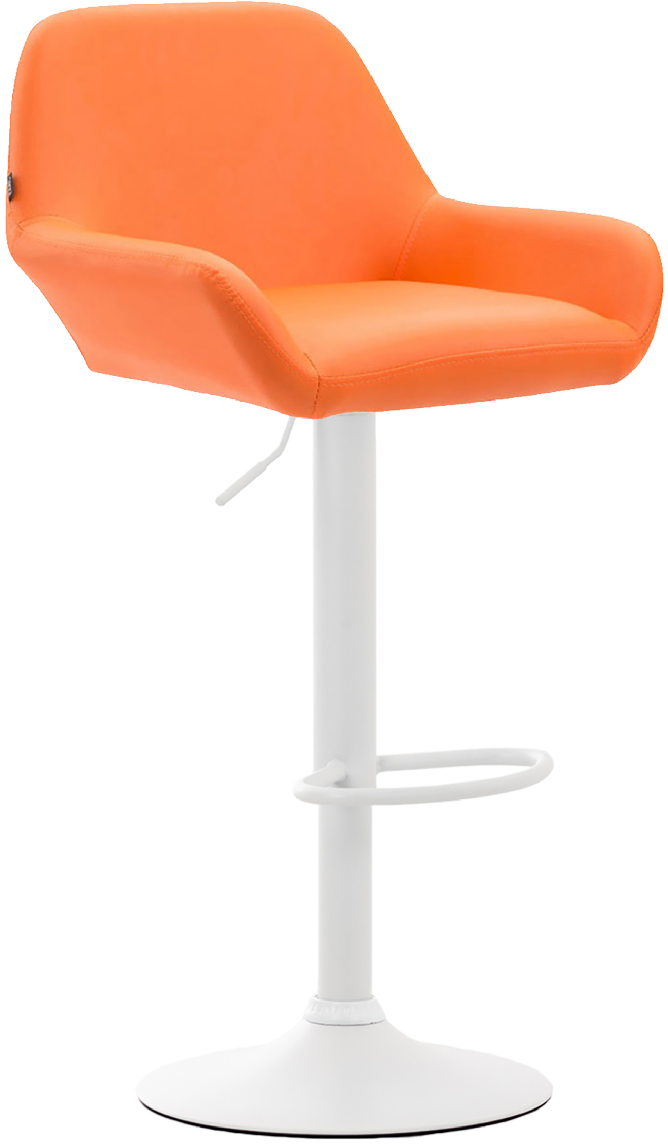 2er Set Barhocker Braga Kunstleder weiß