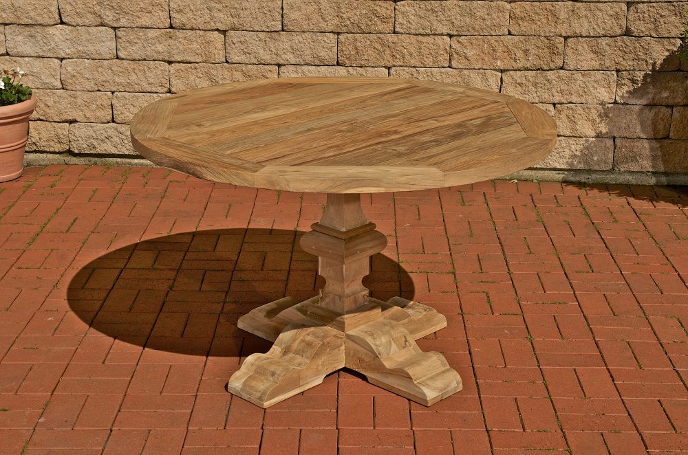 Tisch Bloom/ Espen rund 100x100x75 outdoor Teak