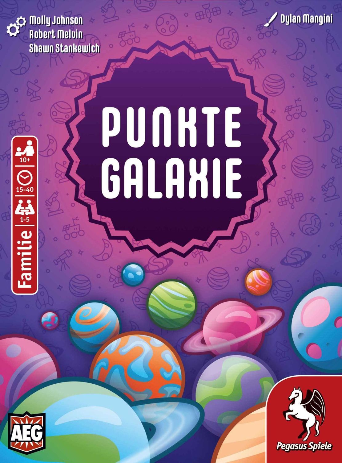 Pegasus Brettspiele & Gesellschaftsspiele Punktegalaxie – Familienspiel