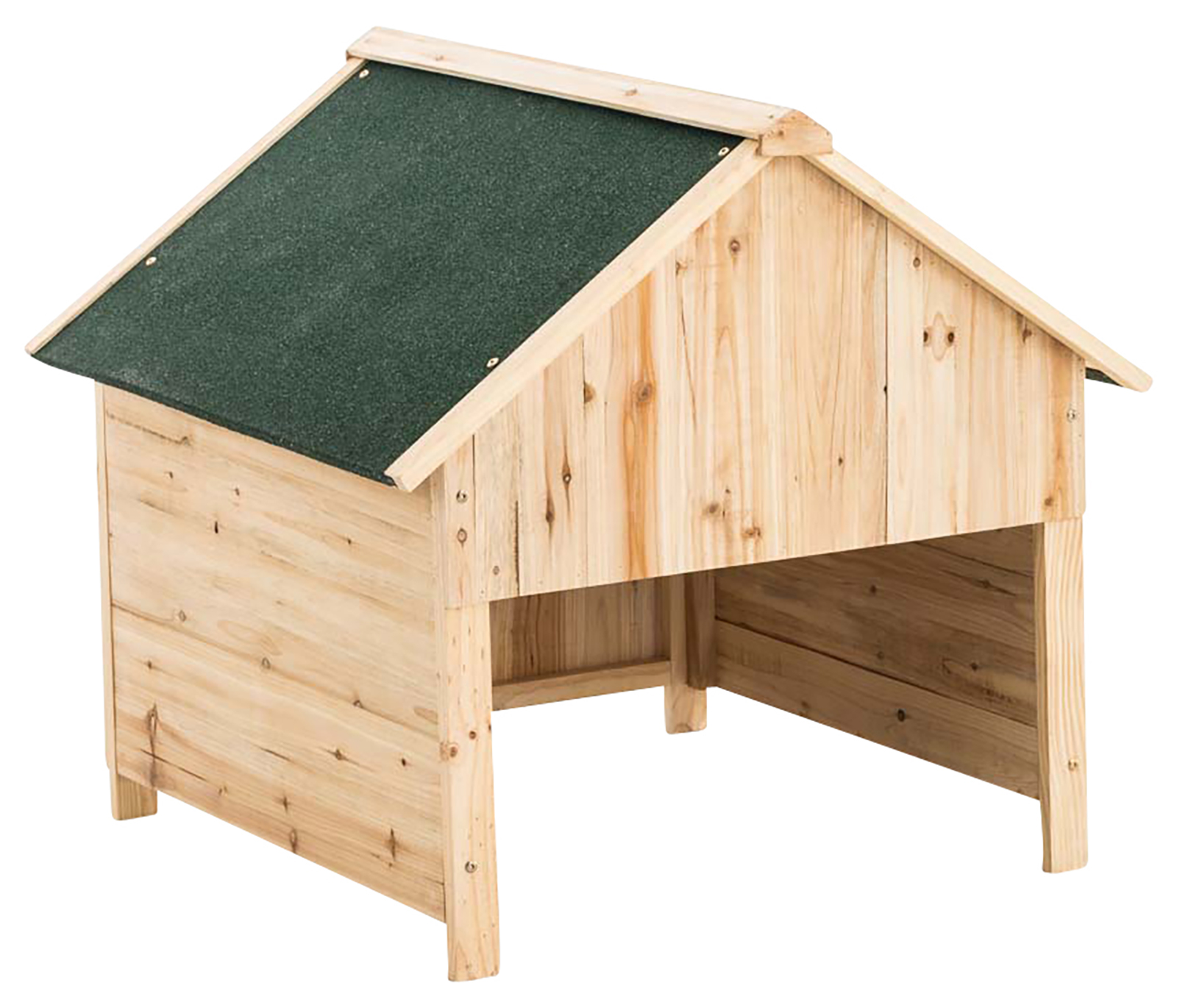 Holzgarage für Rasenroboter