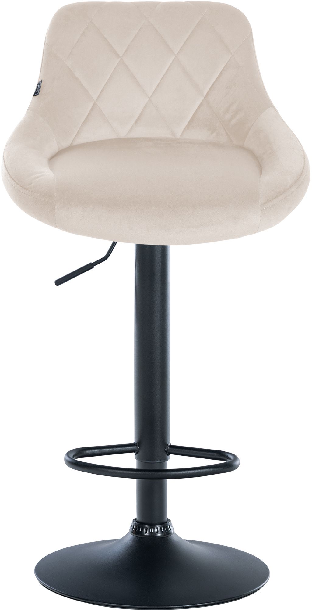 2er Set Barhocker Lazio Samt schwarz