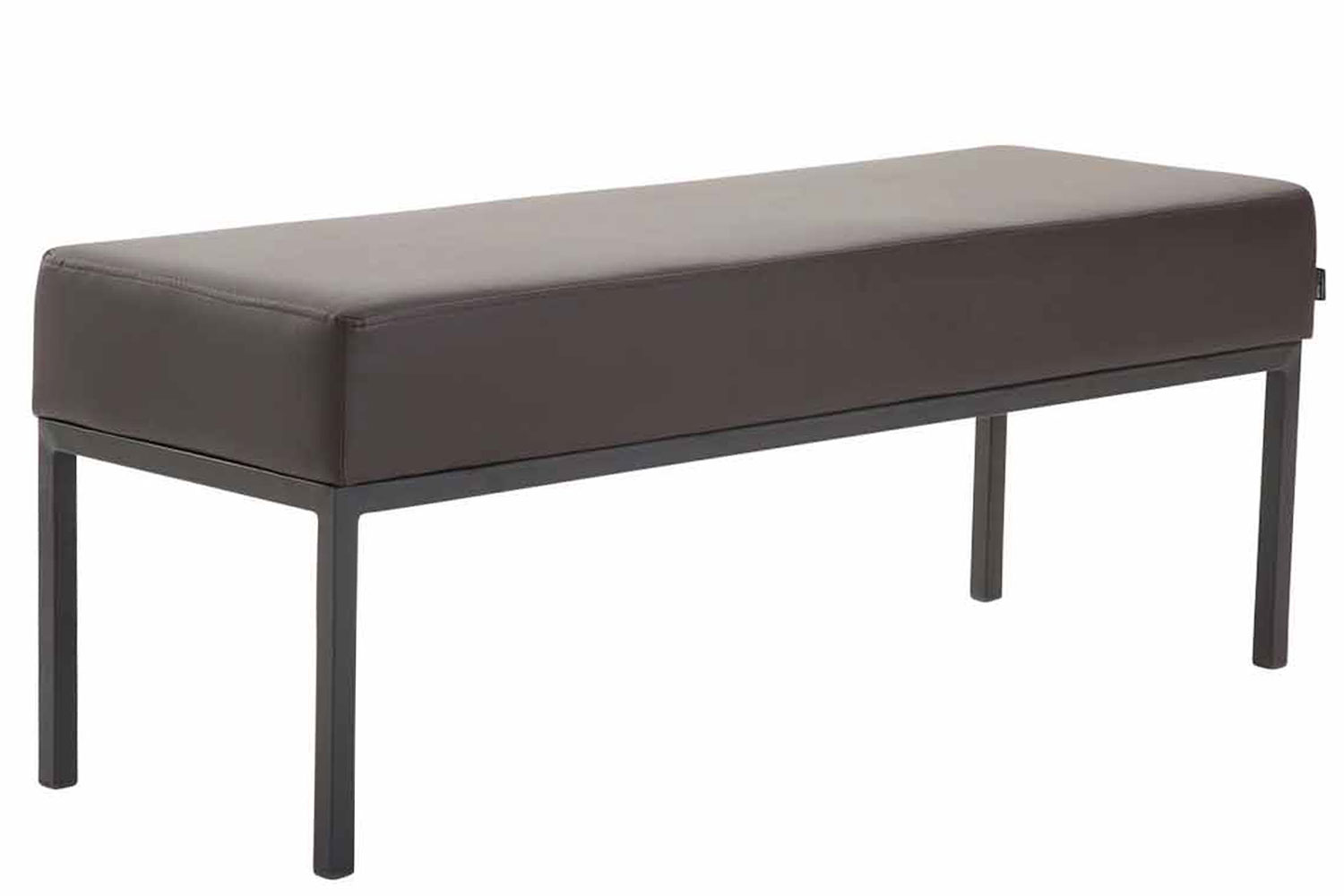 3er Sitzbank Newton Kunstleder schwarz