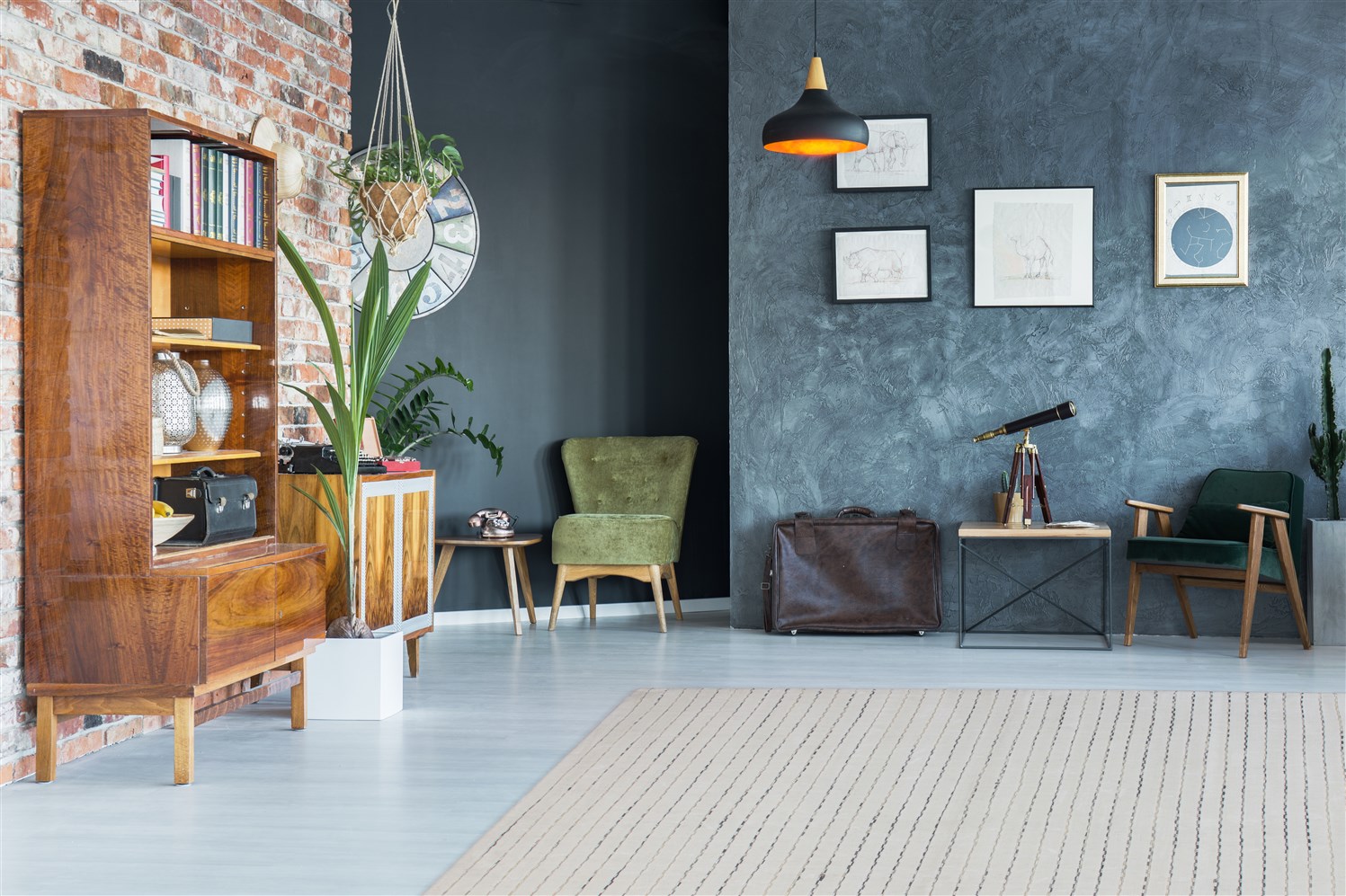 Teppich Prime 110 Weiß / Grau 120cm x 170cm