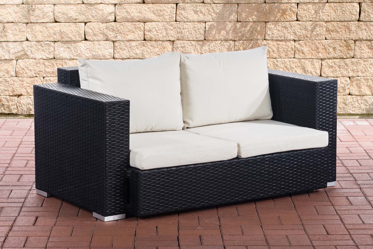 2er Sofa Provence / Sunset Cremeweiß