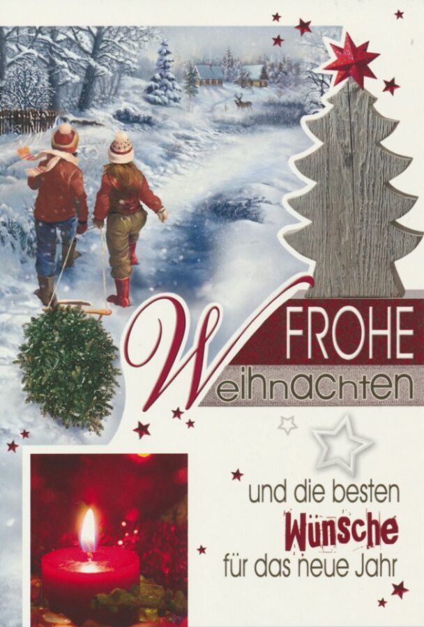 Taunus-Verlag Saisonartikel Weihnachtskarten - 100 Stück - 8 Motive