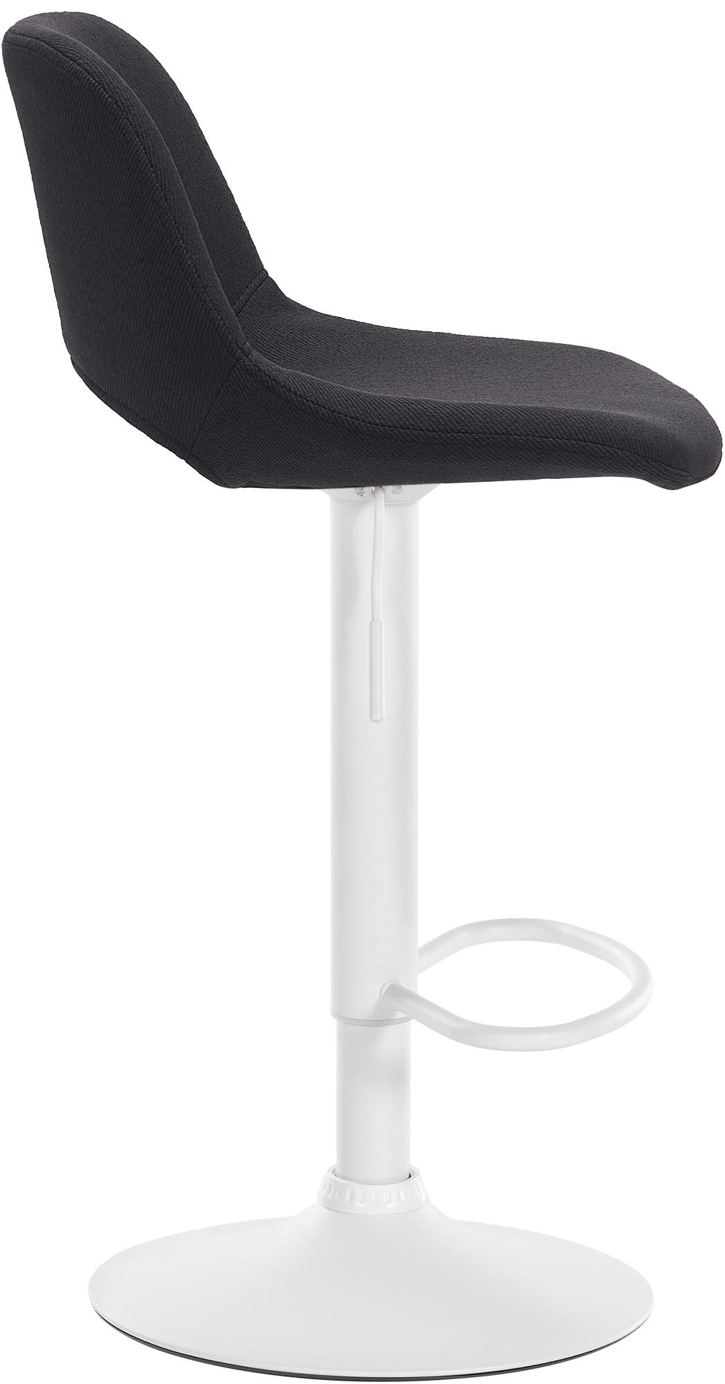 Barhocker Camden Stoff weiß