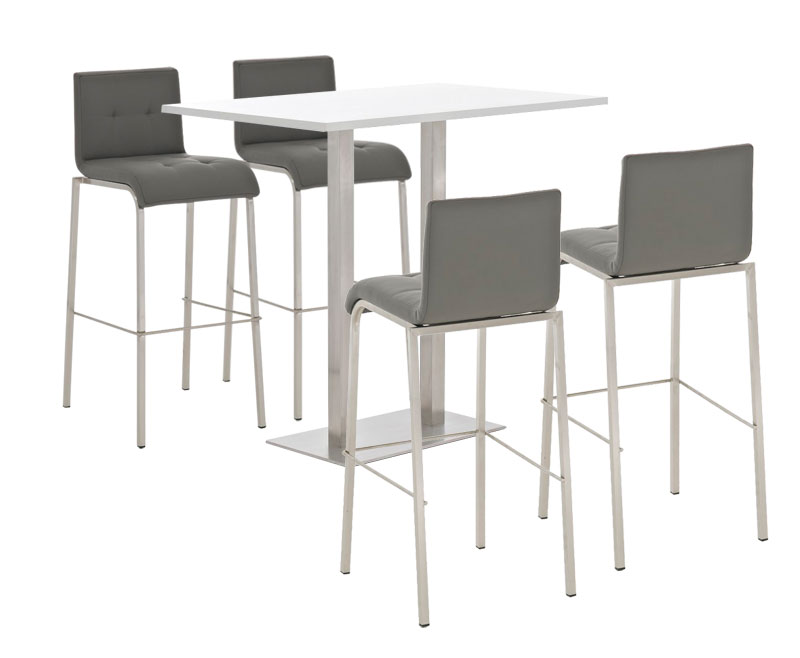 Bar Set Velosa, weiss glanz
