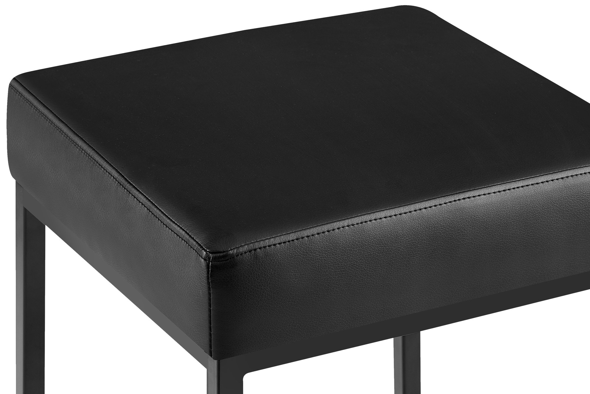 2er Set Barhocker Montreal 80 Kunstleder schwarz