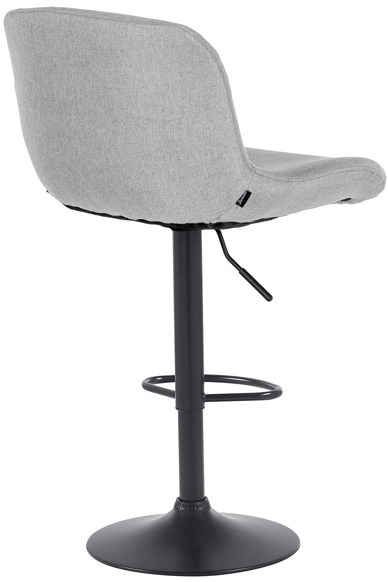 Barhocker Solon Schwarz Stoff