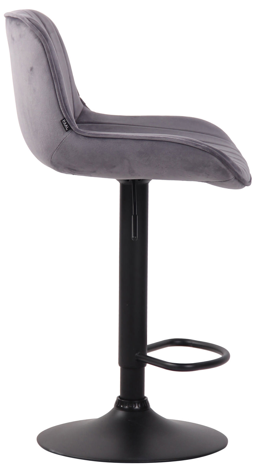 2er Set Barhocker Lentini Samt schwarz