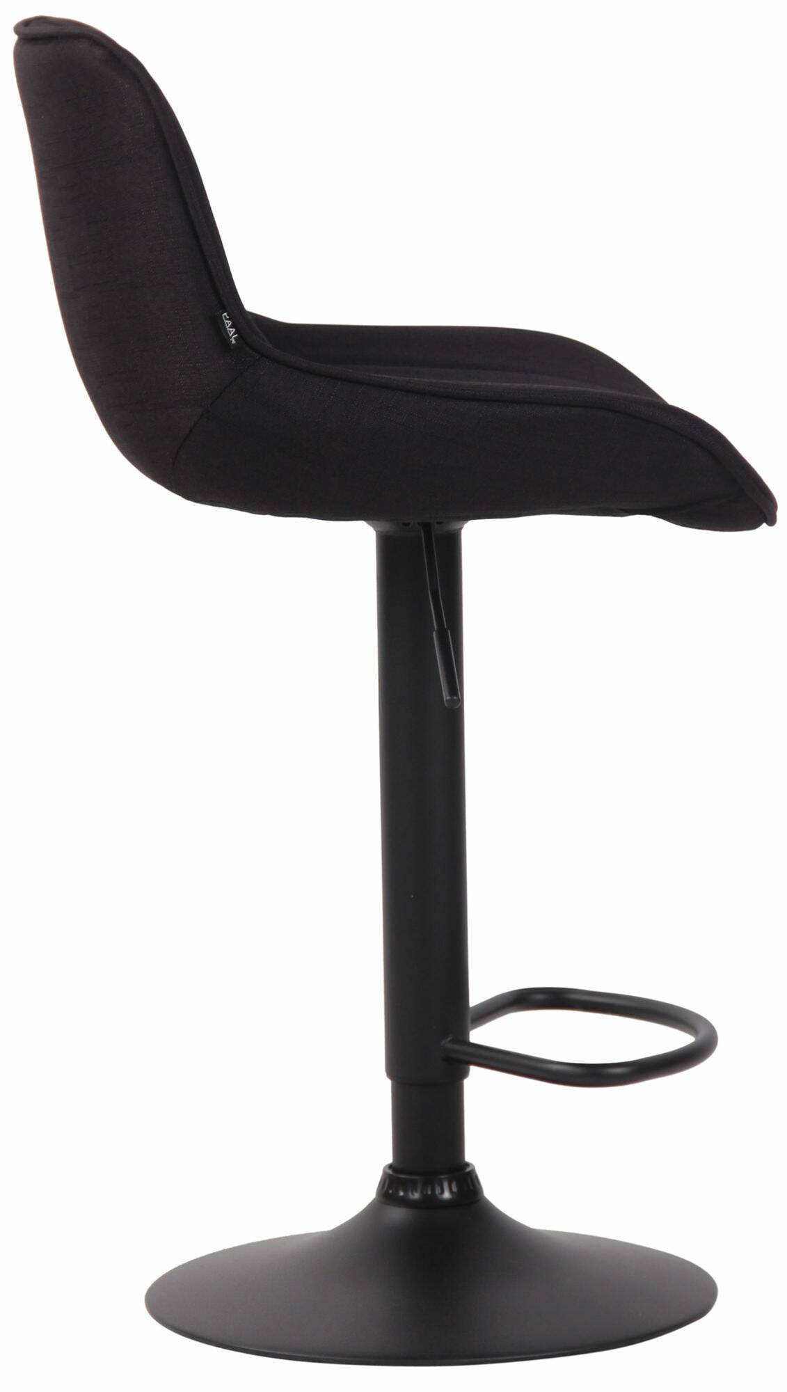 2er Set Barhocker Lentini Stoff schwarz