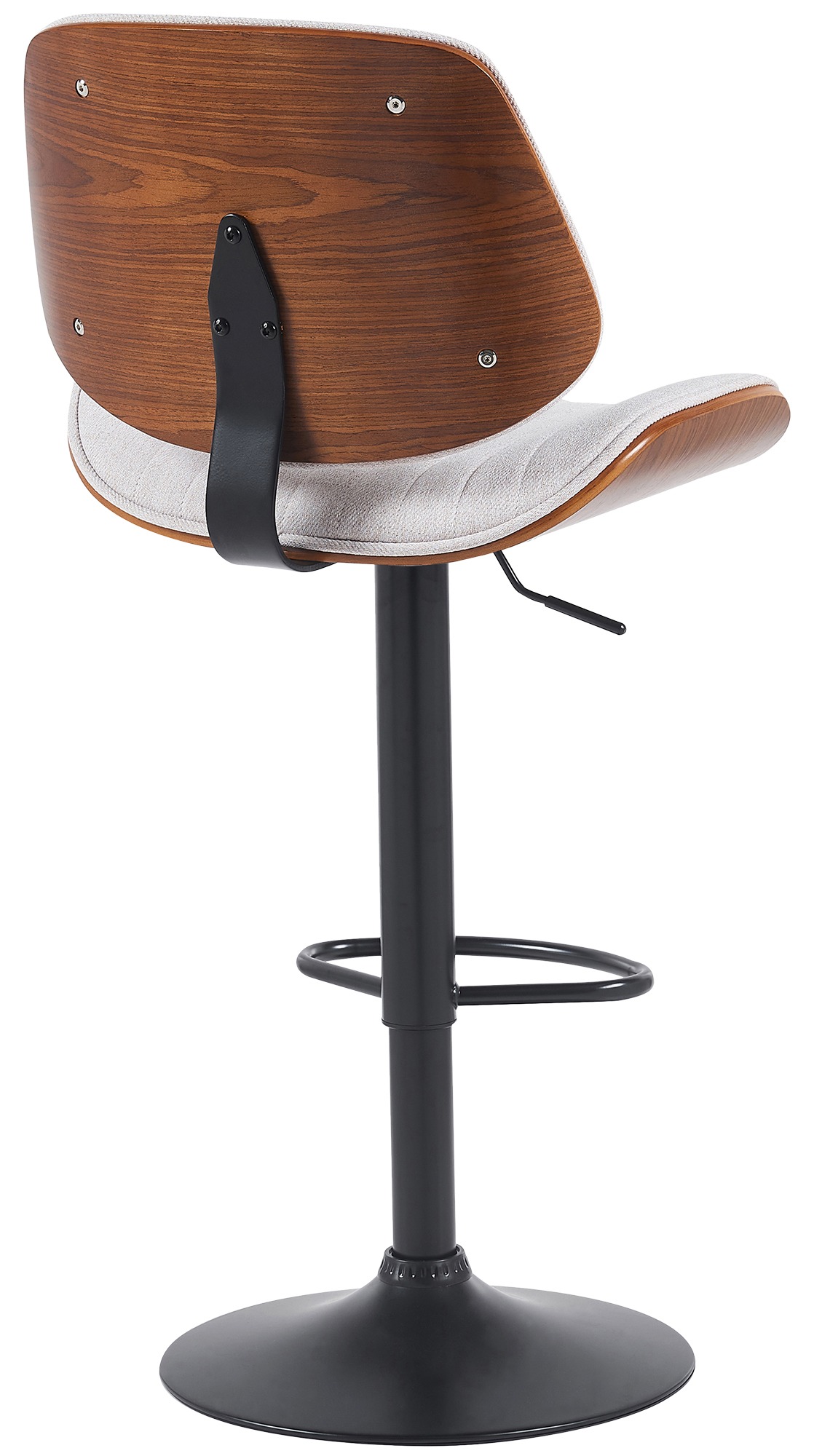 Barhocker Clawson Stoff schwarz
