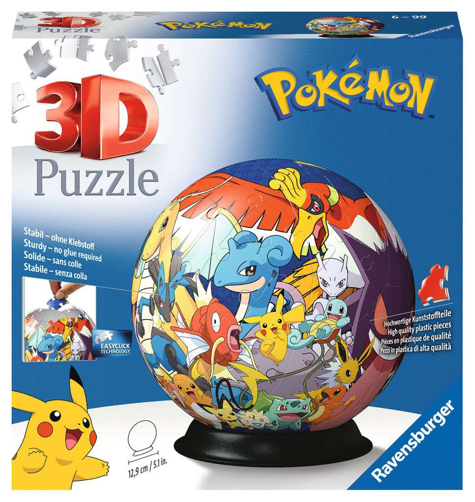 Ravensburger Puzzles Pokémon - 3D Puzzle Ball 72 Teile