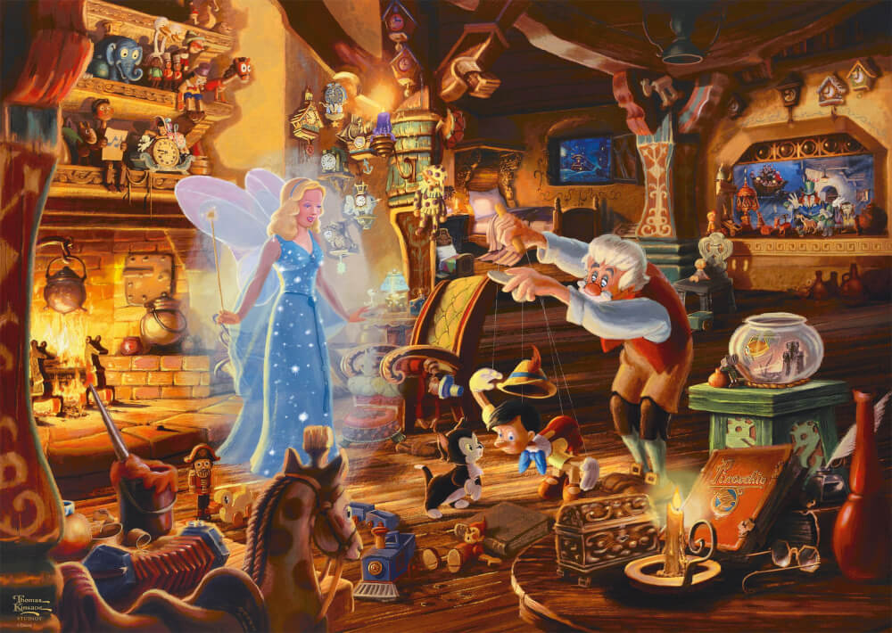 Schmidt Spiele GmbH Puzzles Disney - Geppetto's Pinocchio, 1000 Teile - Puzzle