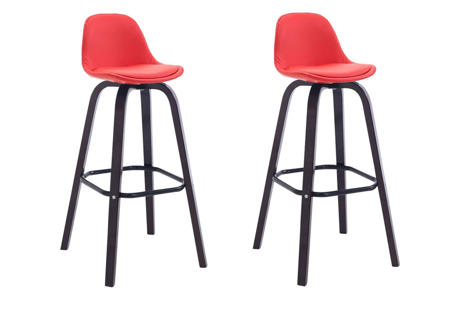 2er Set Barhocker Avika Kunstleder cappuccino