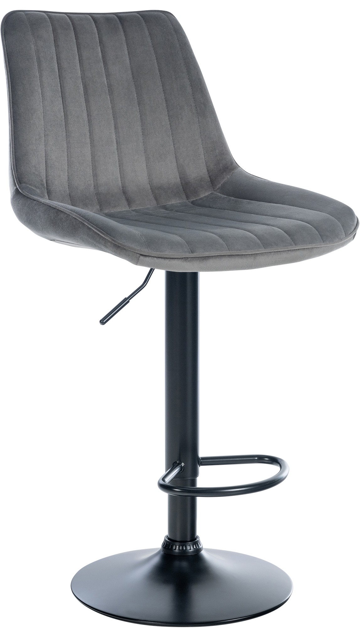 Barhocker Toni Samt schwarz