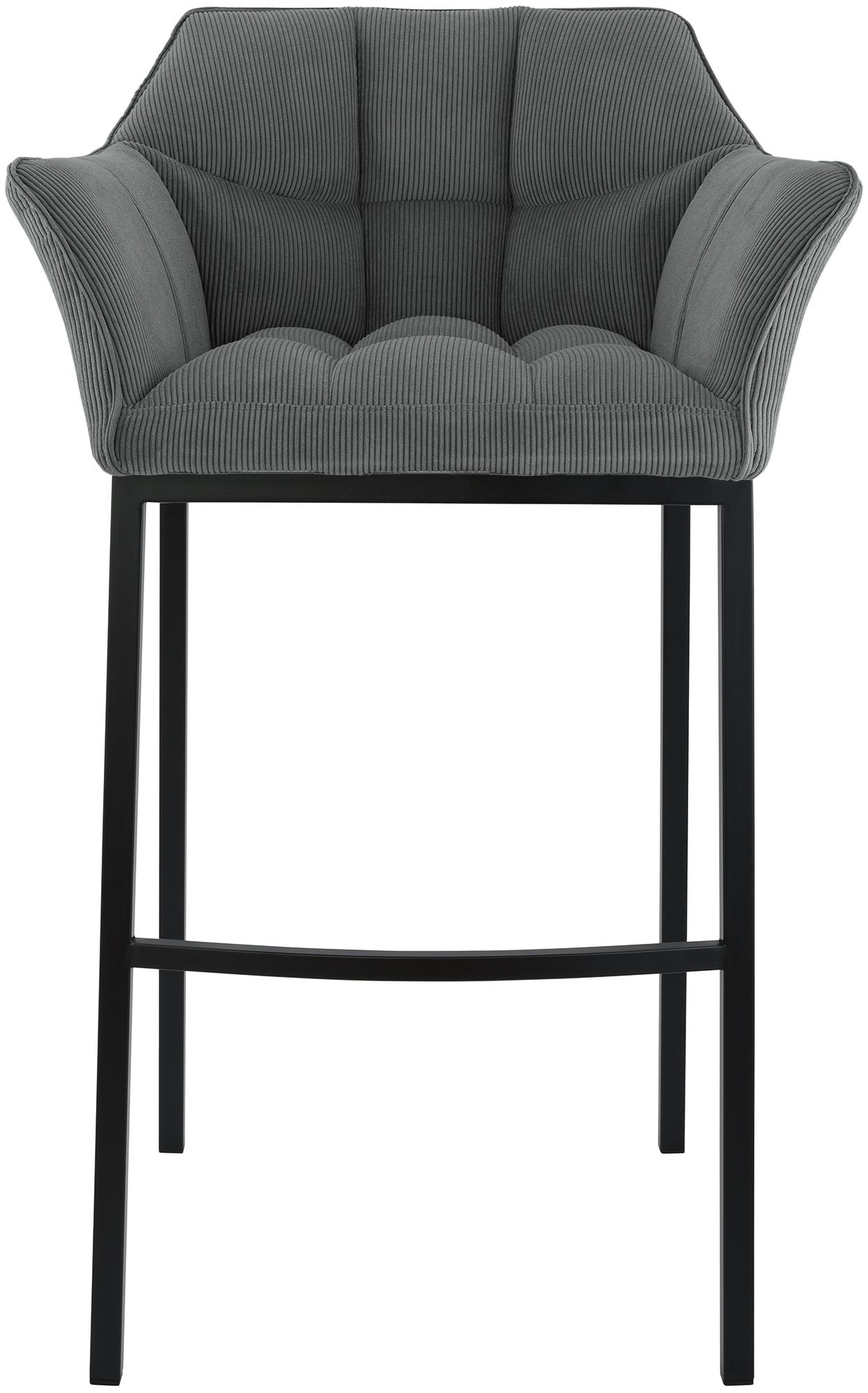 Barhocker Damaso B Cord mit 4-Fuß Gestell