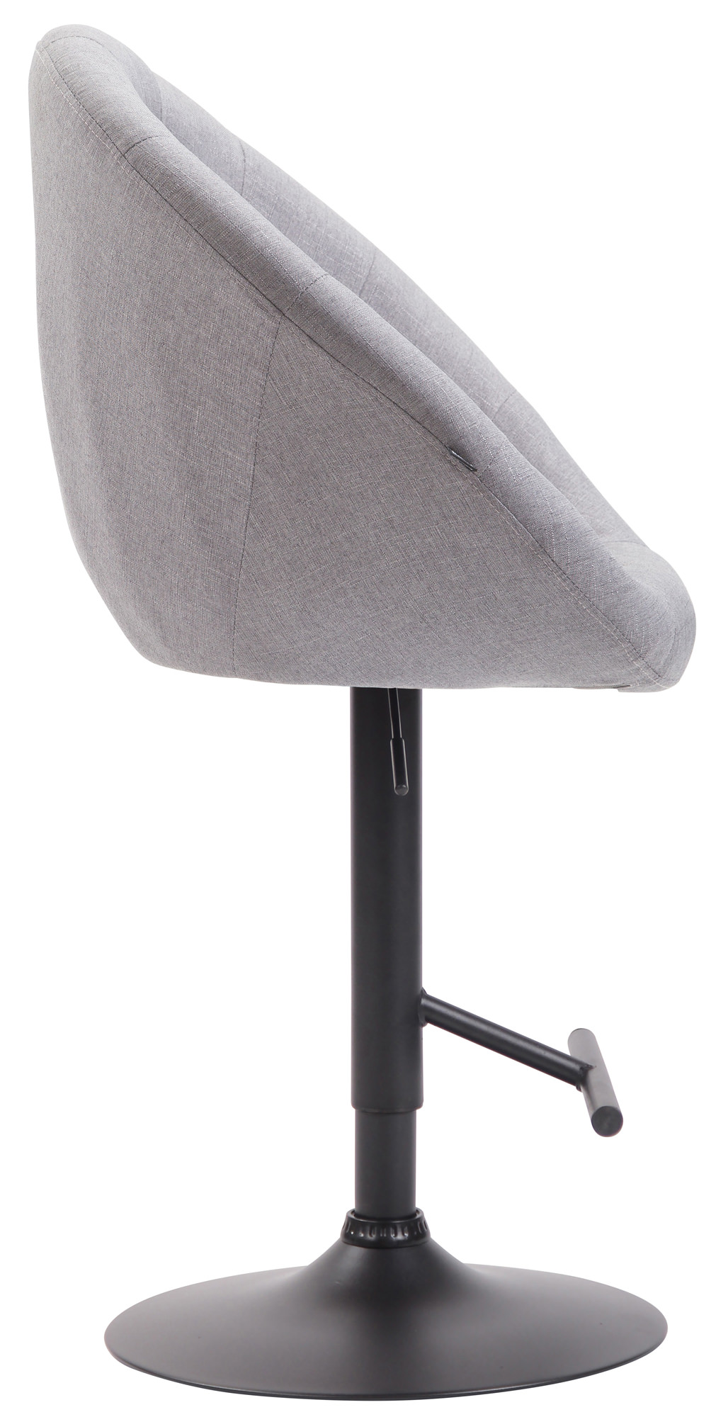 Barhocker London V2 Stoff schwarz
