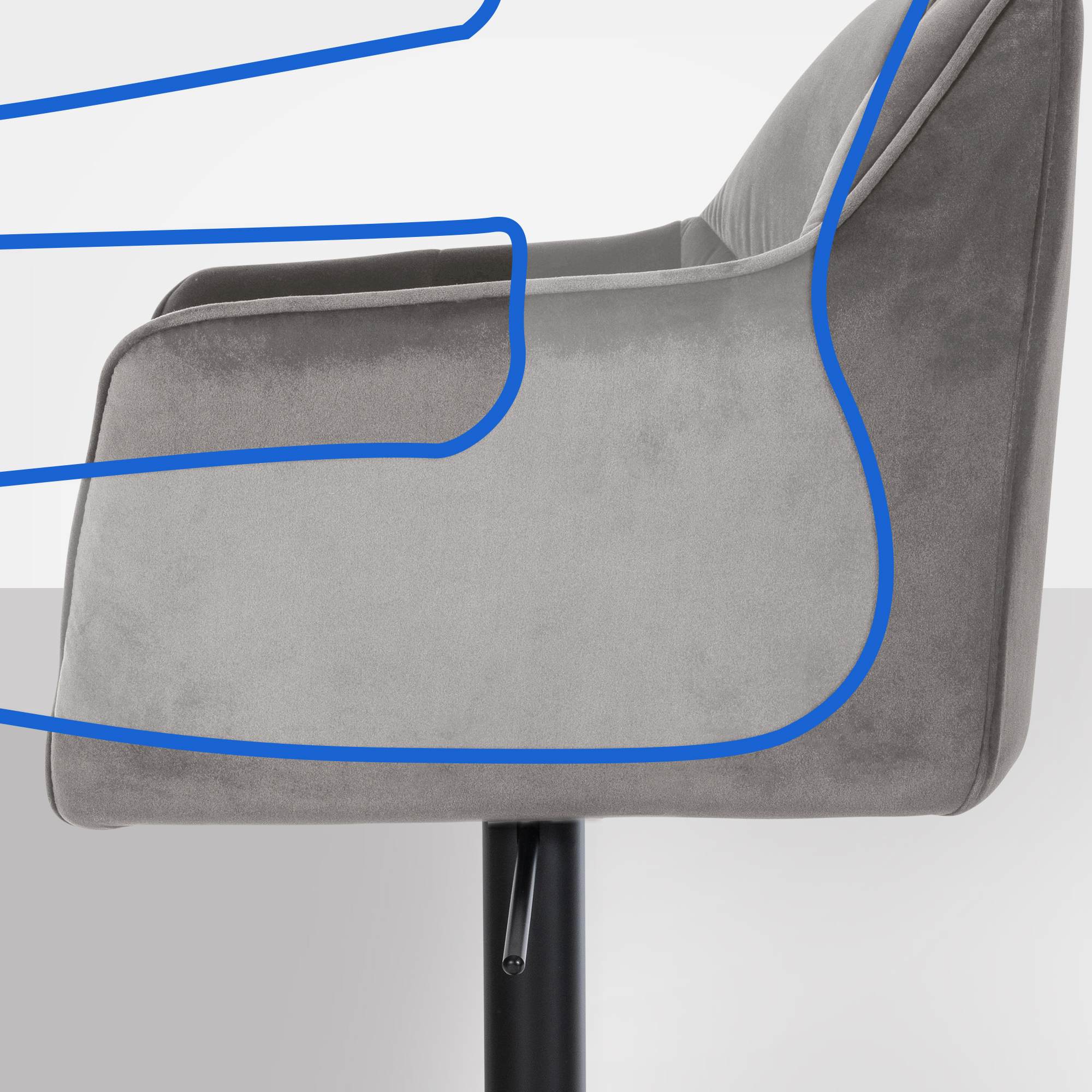 Barhocker Damaso B Samt