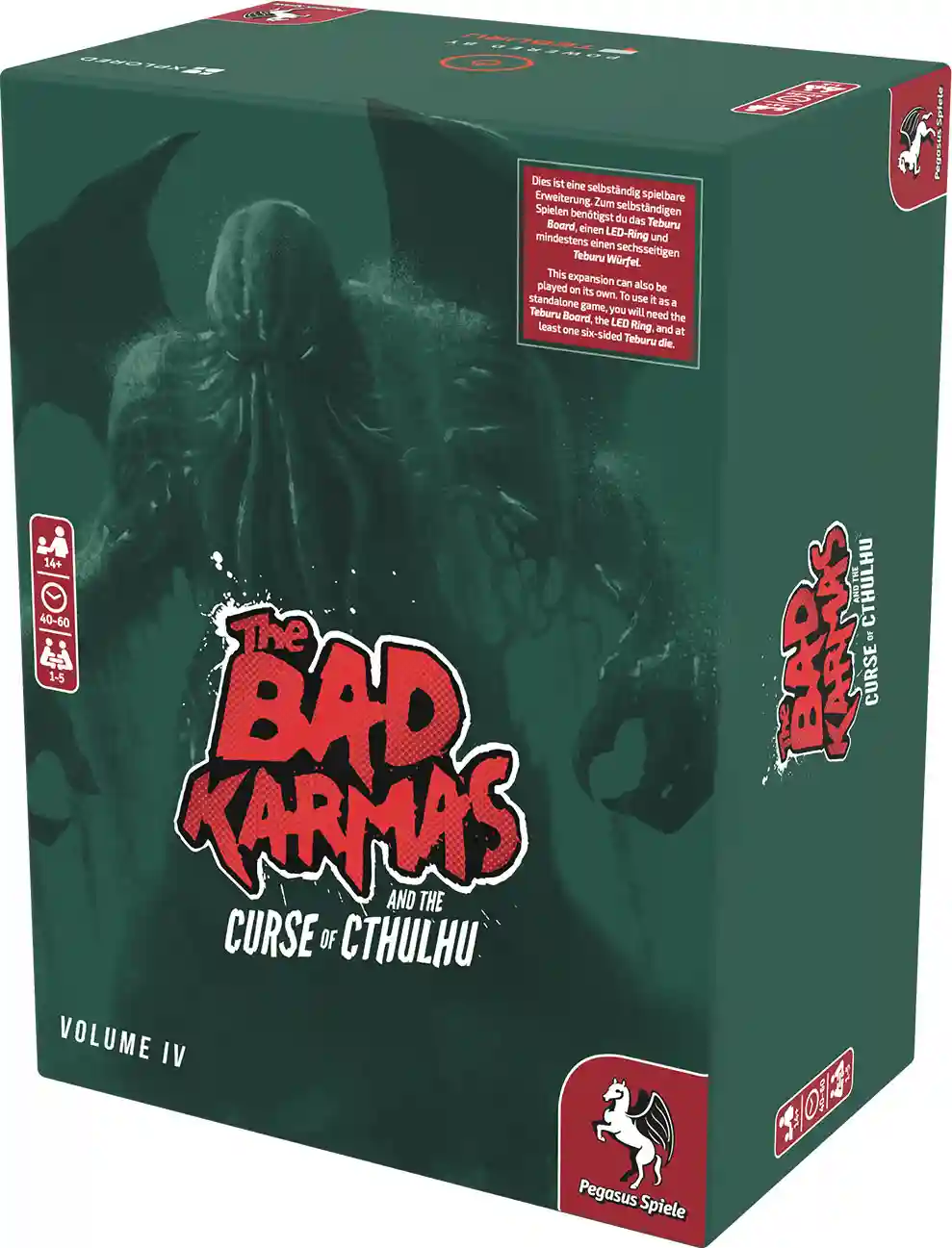 Pegasus Brettspiele & Gesellschaftsspiele Teburu: The Bad Karmas and the Curse of Cthulhu: Volume 4 [Erweiterung] – Expertenspiel