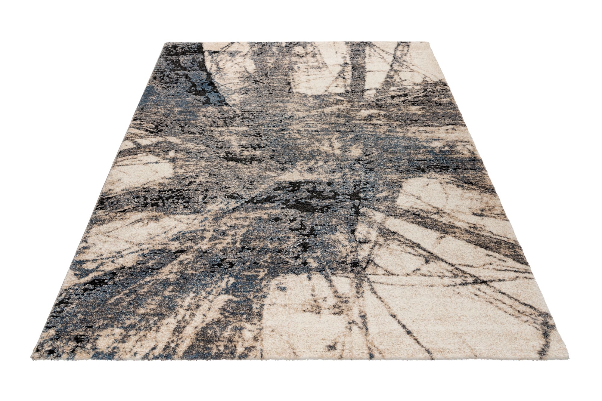 Blauer Design-Teppich 120 x 170 cm