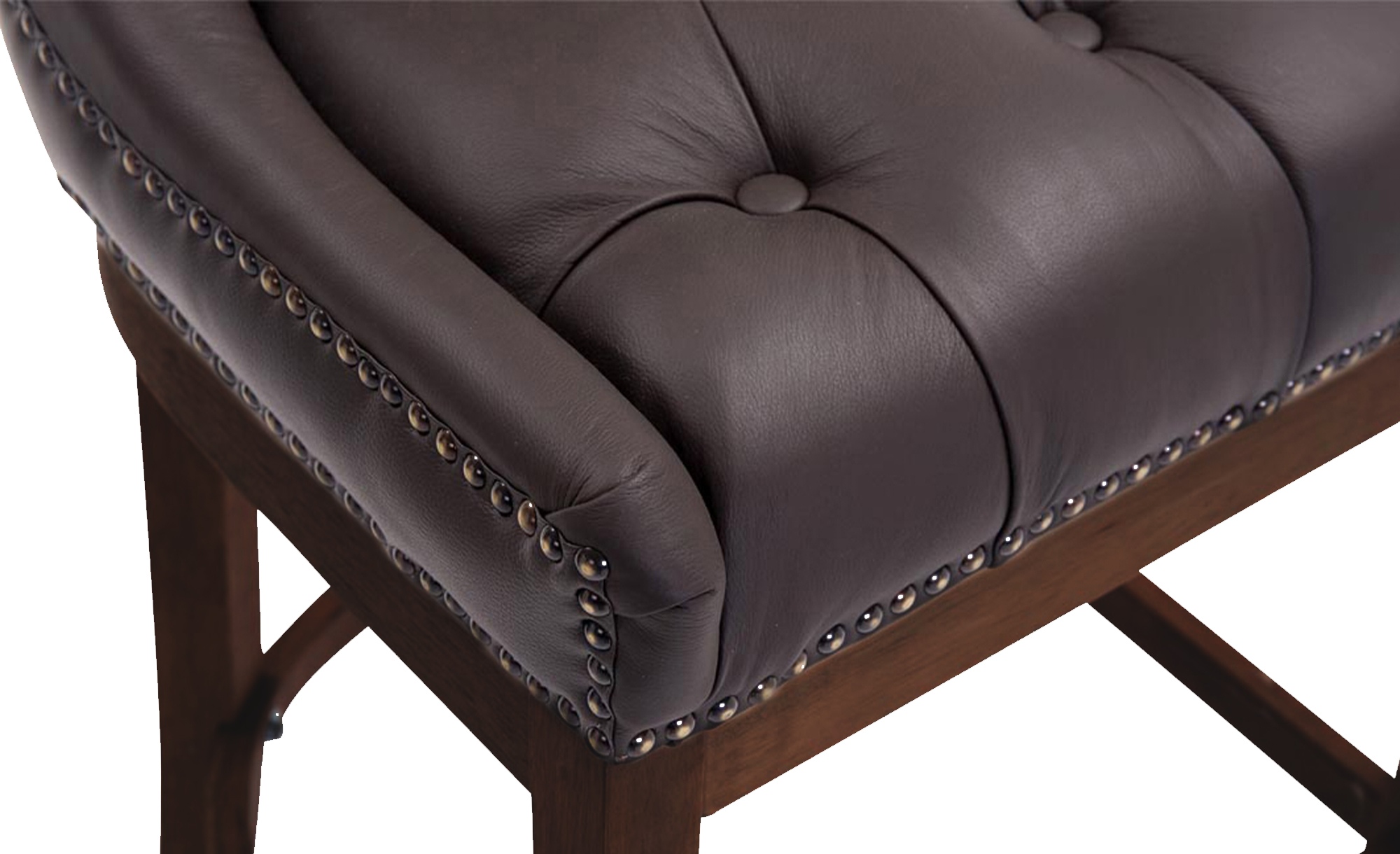 Barhocker Lakewood Echtleder, Antik