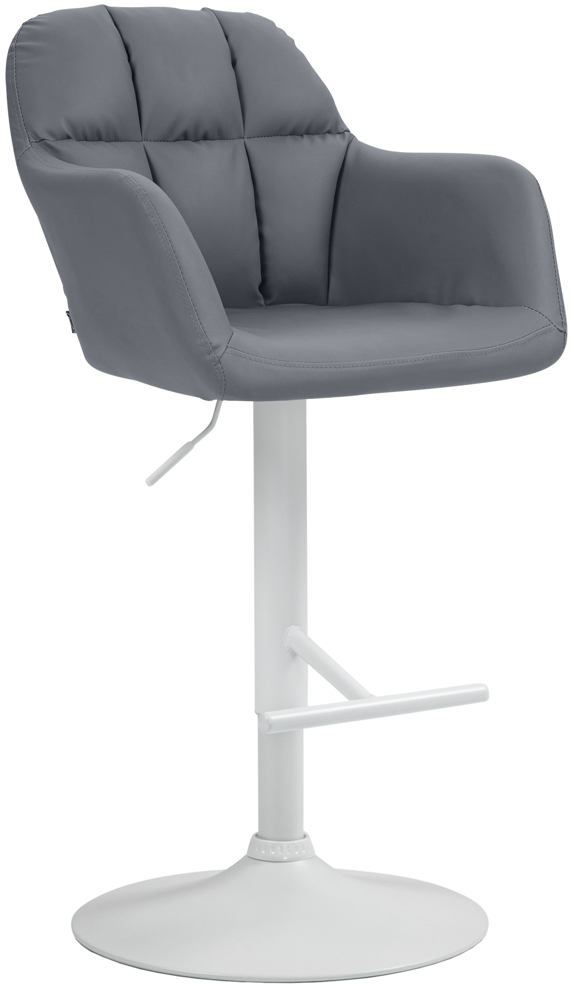 Barhocker Natoma Kunstleder weiß