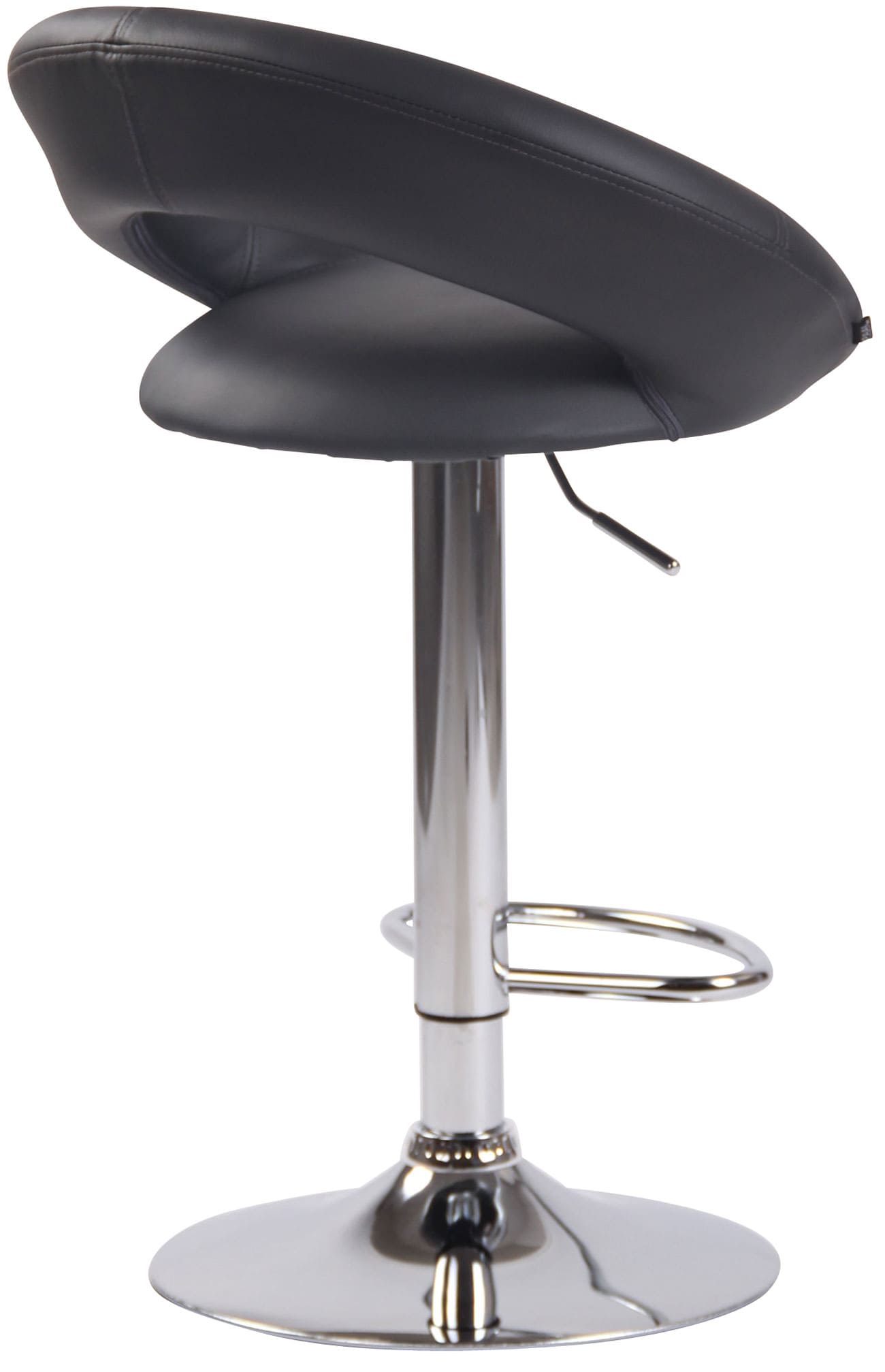 2er Set Barhocker Olinda Kunstleder chrom
