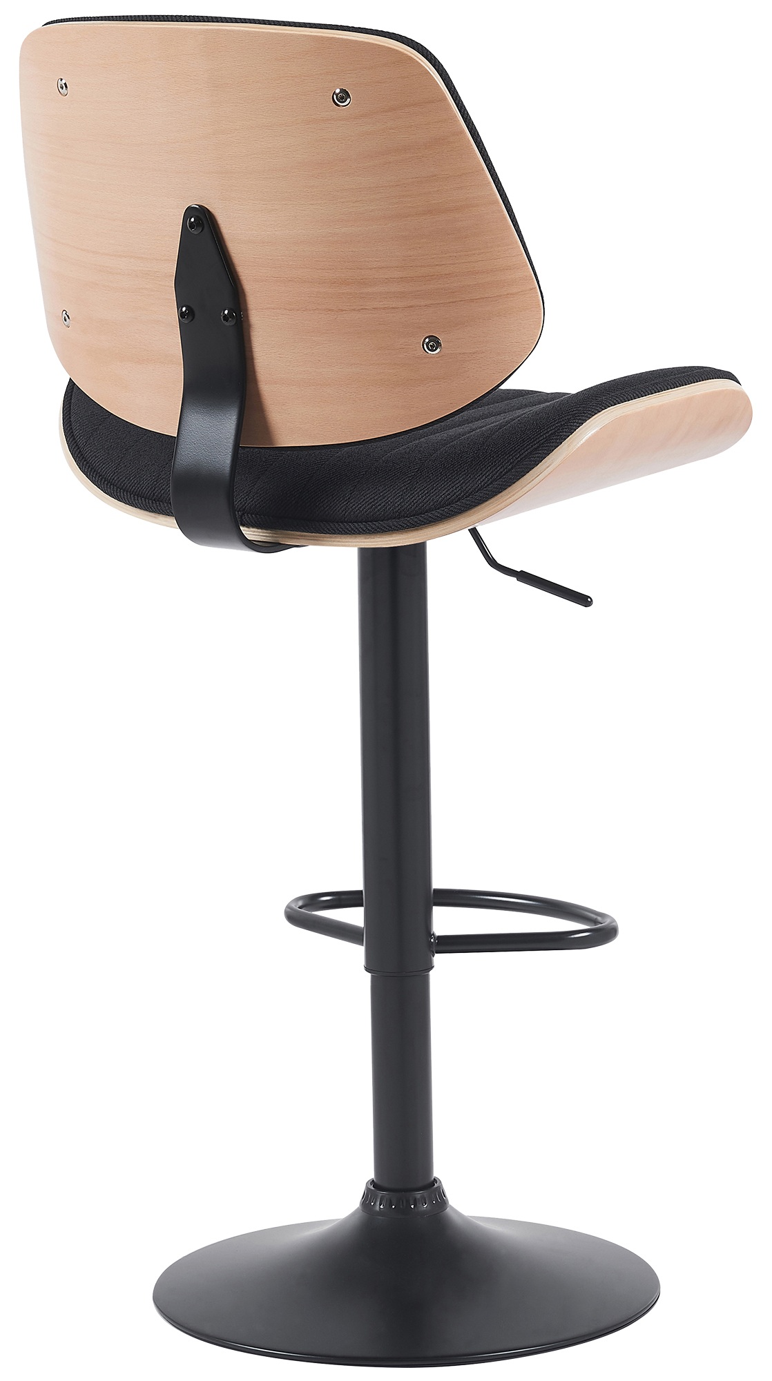 Barhocker Clawson Stoff schwarz