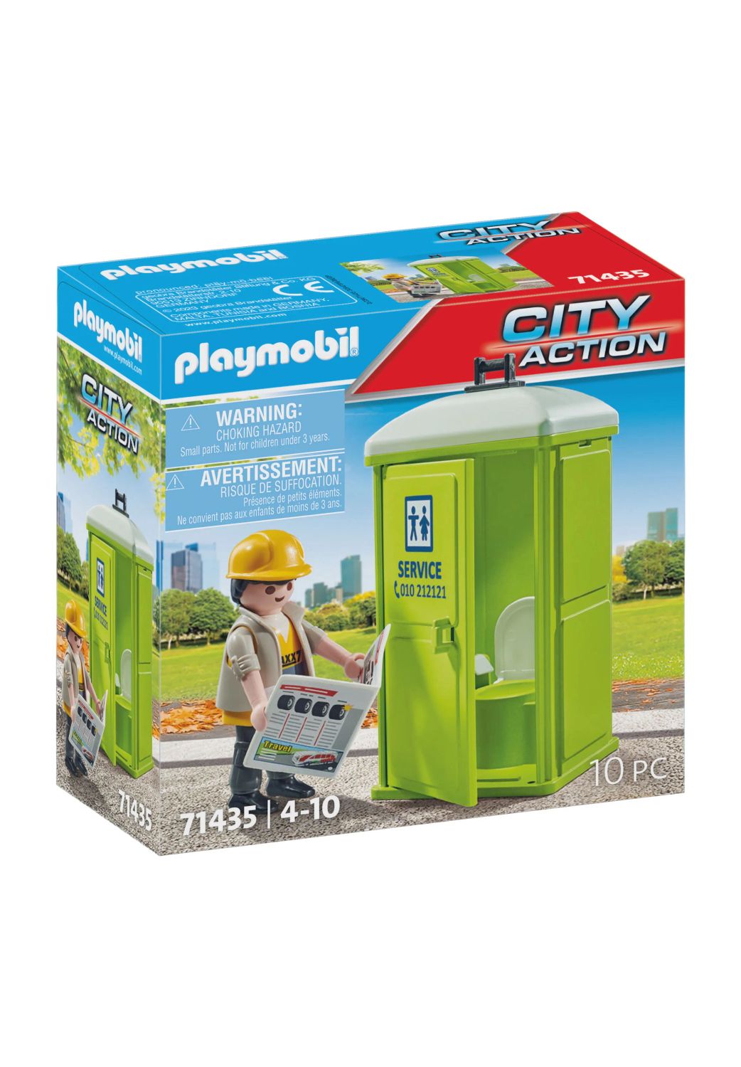 PLAYMOBIL® Bau- & Konstruktionsspielzeug PLAYMOBIL® 71435 - City Action - Mobile Toilette