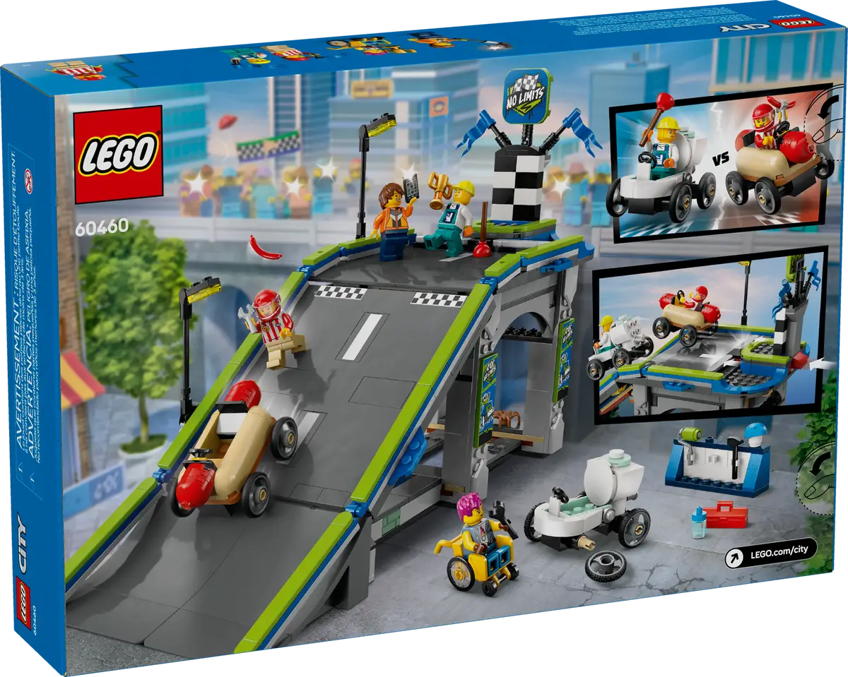 LEGO® Bau- & Konstruktionsspielzeug LEGO® City Fahrzeuge 60460 - Keine Limits: Seifenkistenrennen mit Rampe (436 Teile)