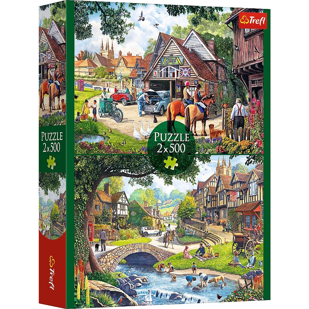 Trefl Puzzles Idyllisches Leben - Puzzle 2 x 500 Teile