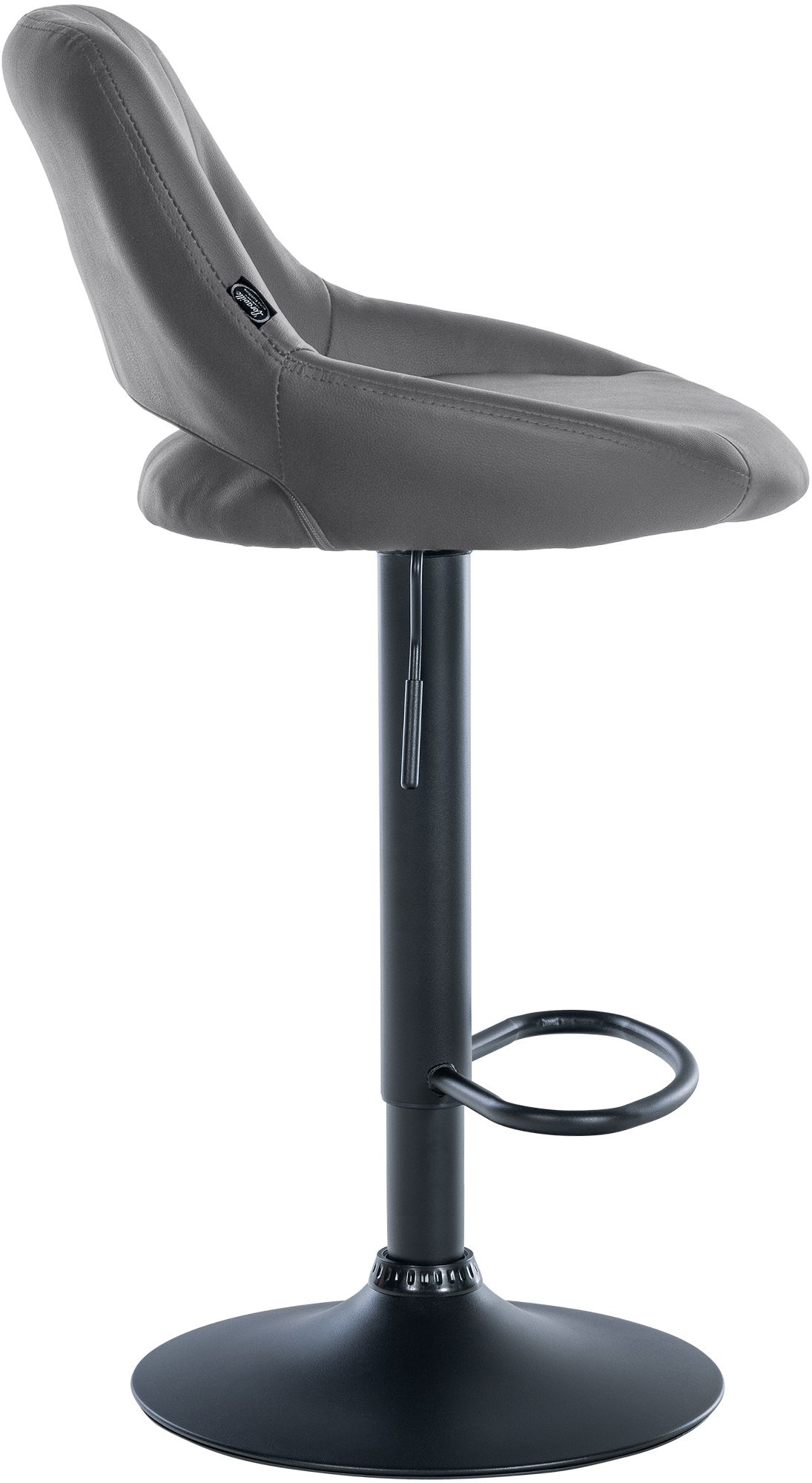 Barhocker Milet Kunstleder schwarz