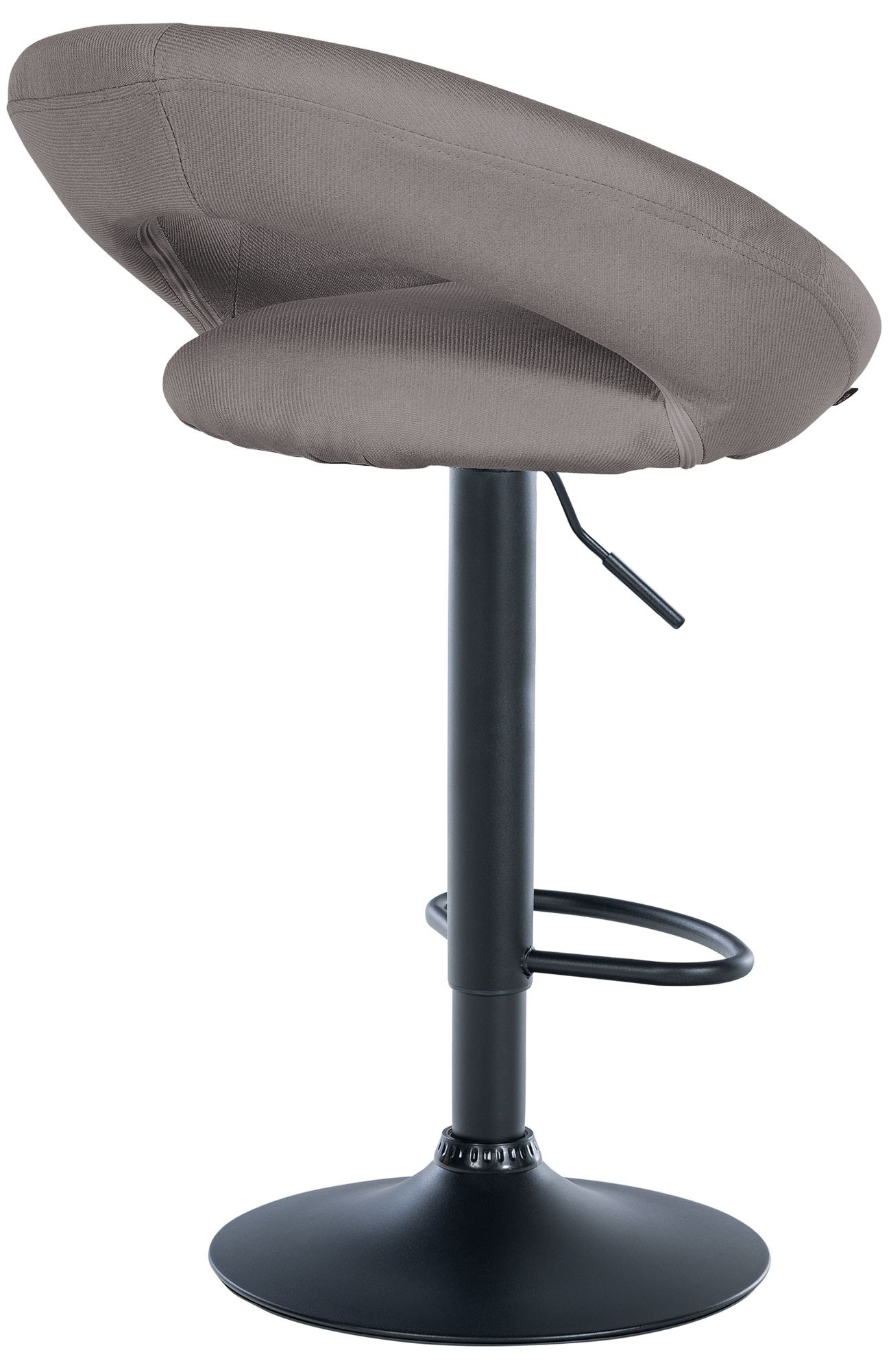 Barhocker Olinda Stoff schwarz