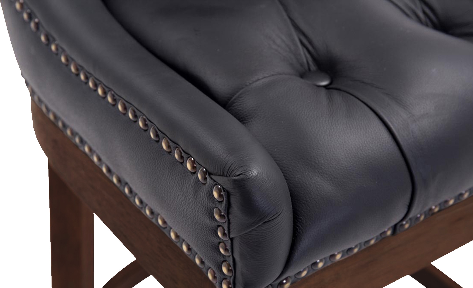 Barhocker Lakewood Echtleder, Antik