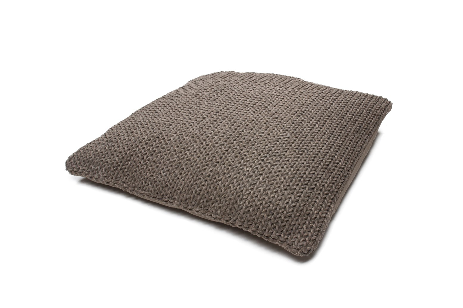Pouf Shaun 210 Grau 80 x 80 cm -2er Set