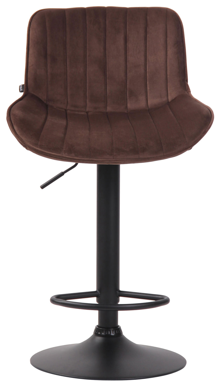 2er Set Barhocker Lentini Samt schwarz